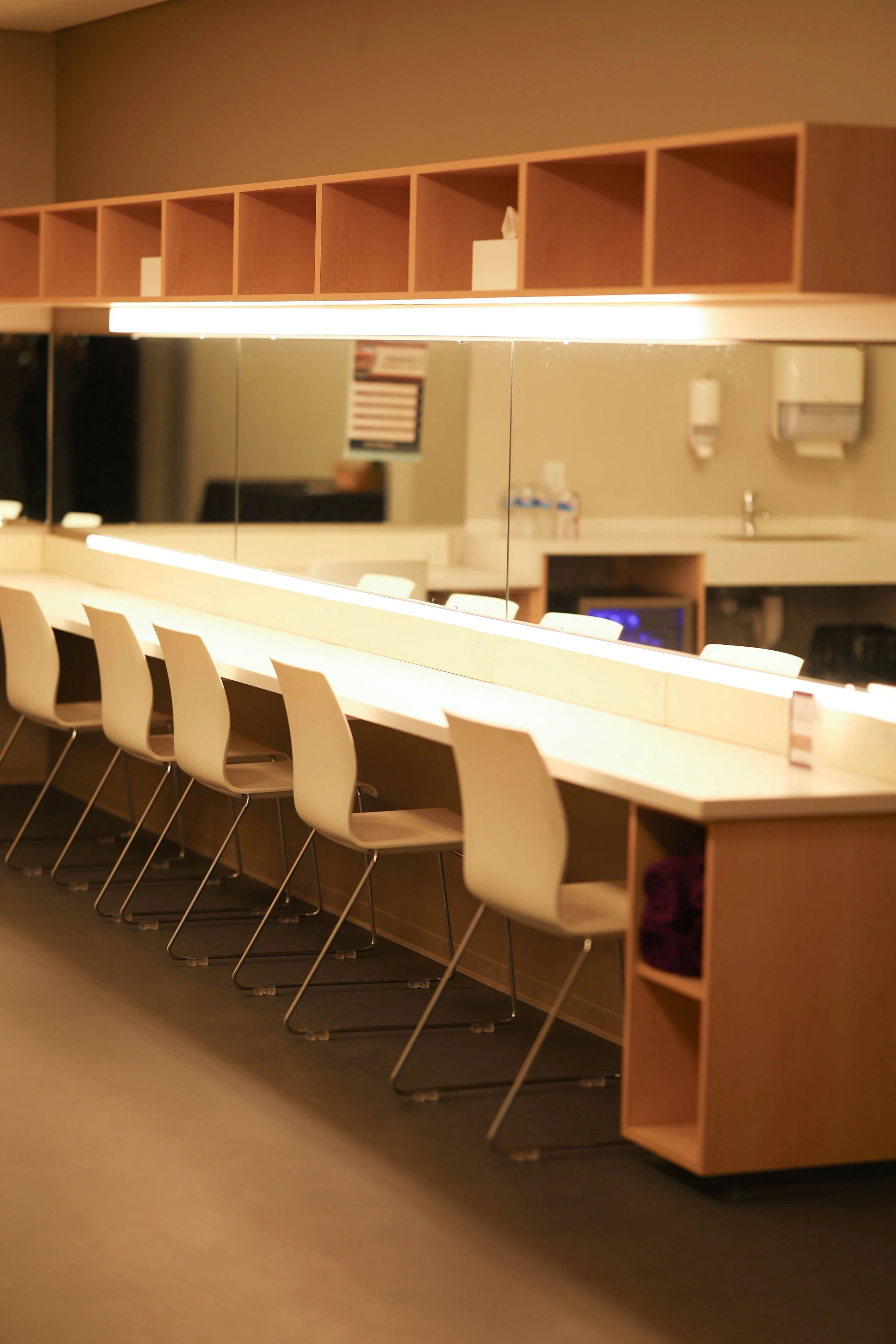 the RiverPlace dressing room