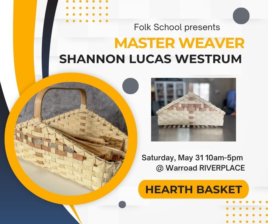 Hearth Basket with Folk School Warroad