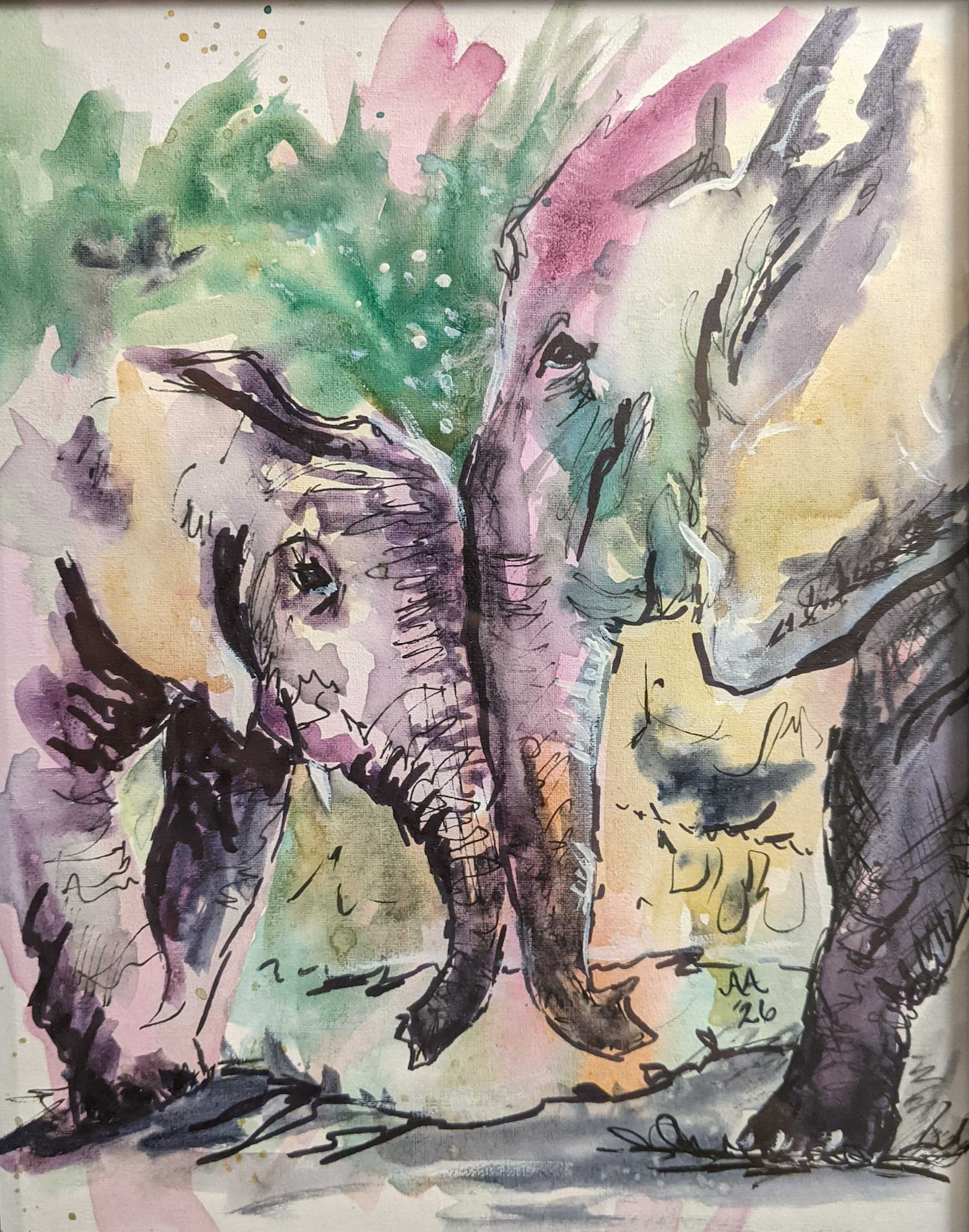 Mother Elephant by Alyssa Aune