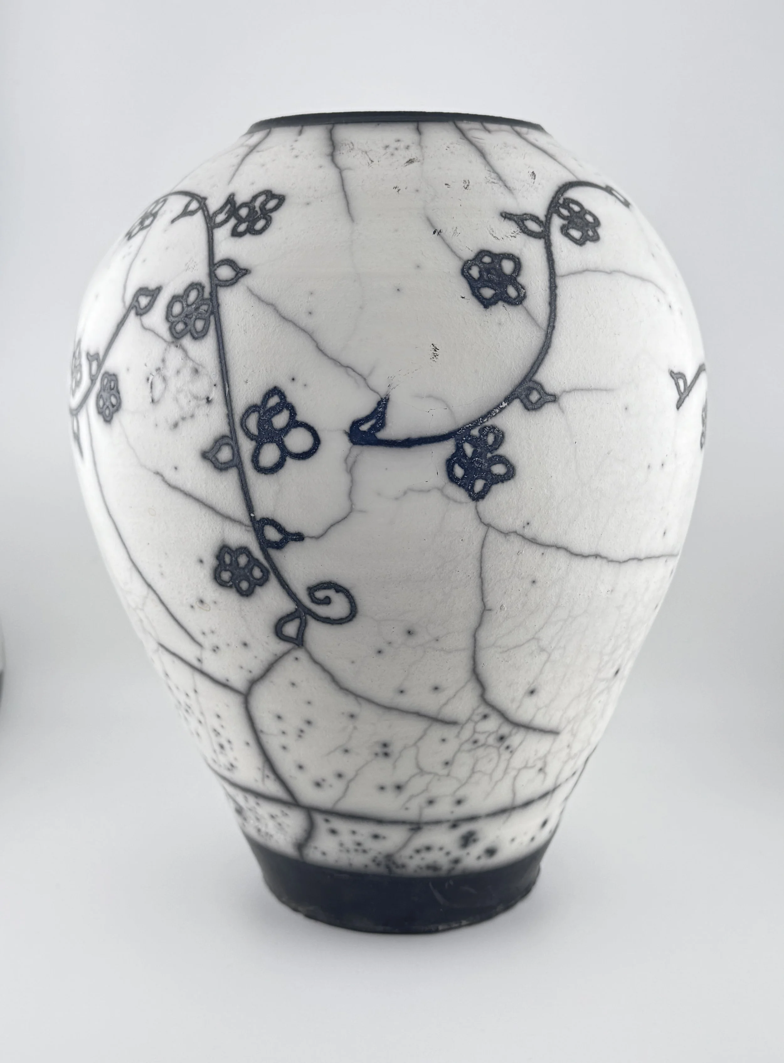 Raku fired ceramic by Robin Foster