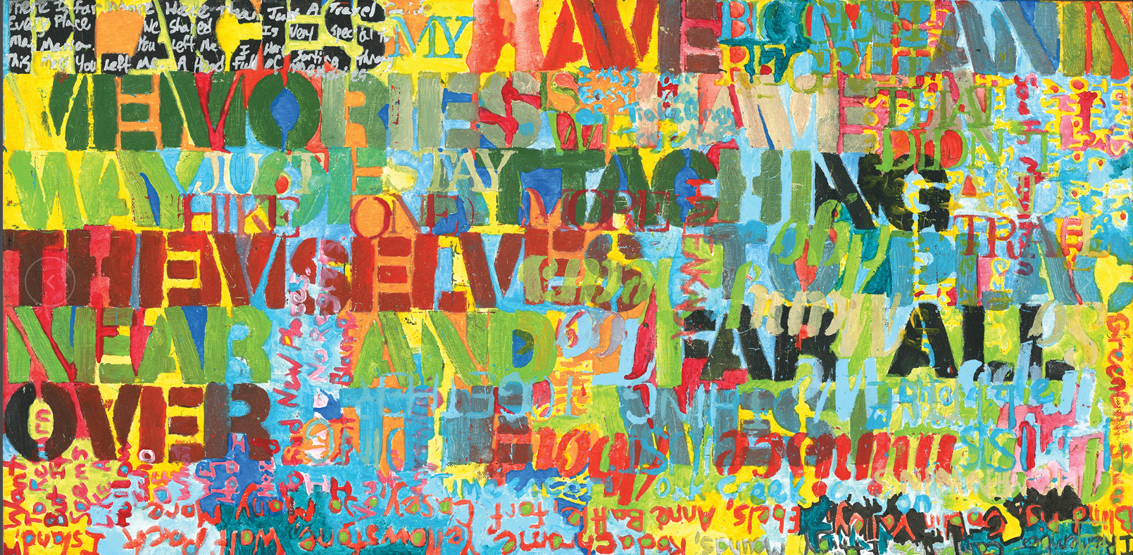 Places Have Meaning multicolored abstract art by Eric Twait