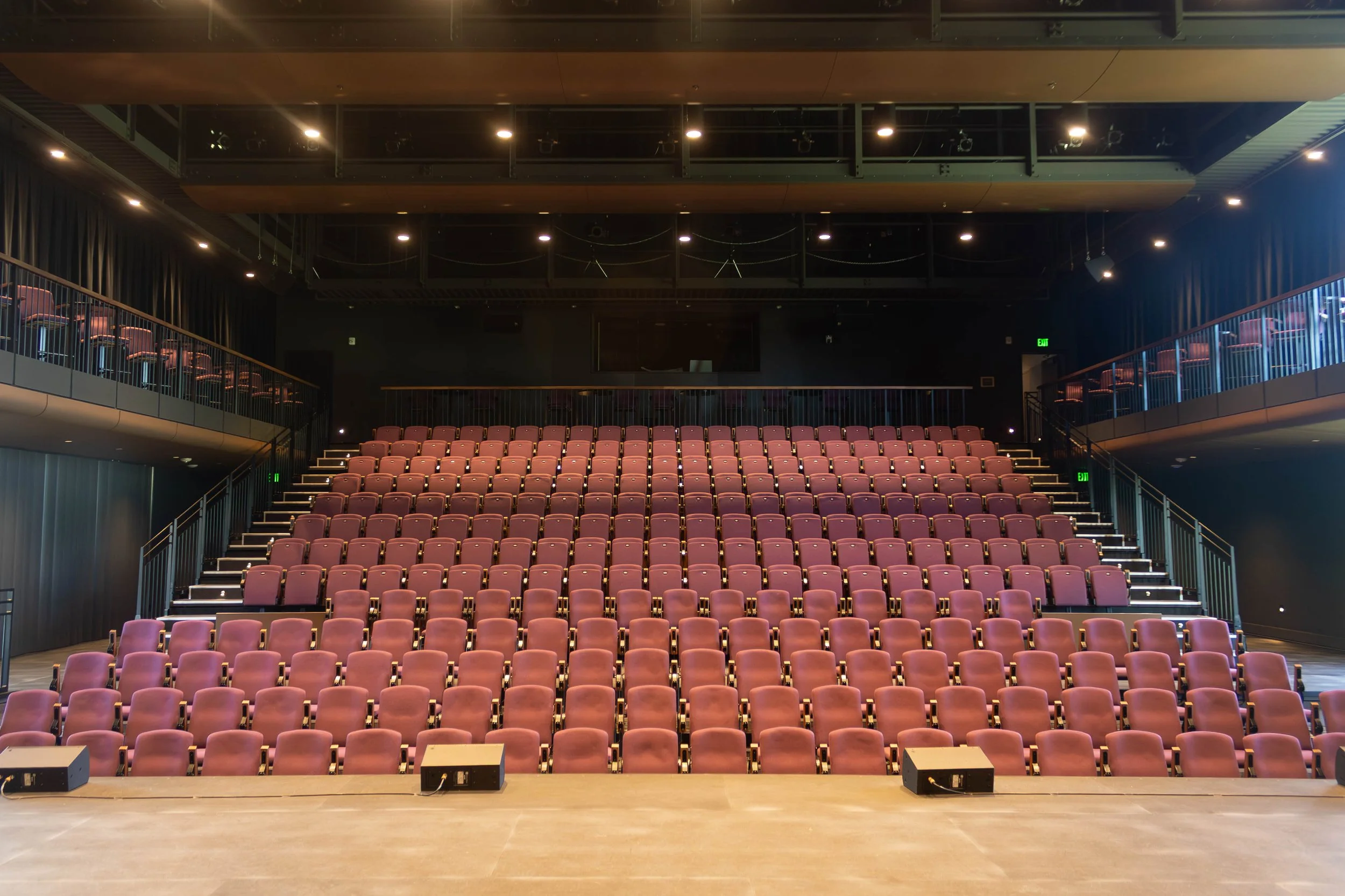The RiverPlace performance hall with theater seating