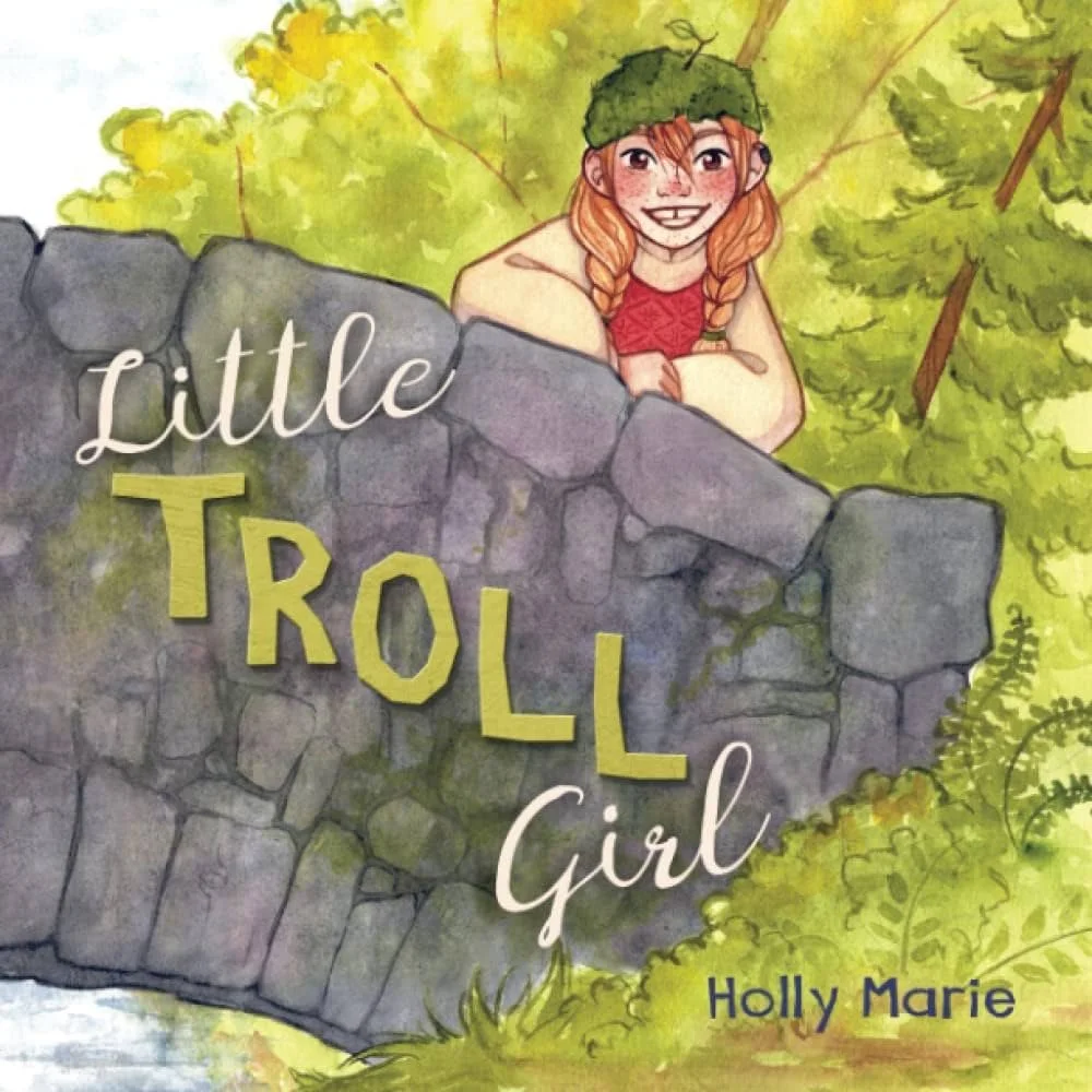 Little Troll Girl children's book by Holly Marie, available for sale in the RiverPlace gallery