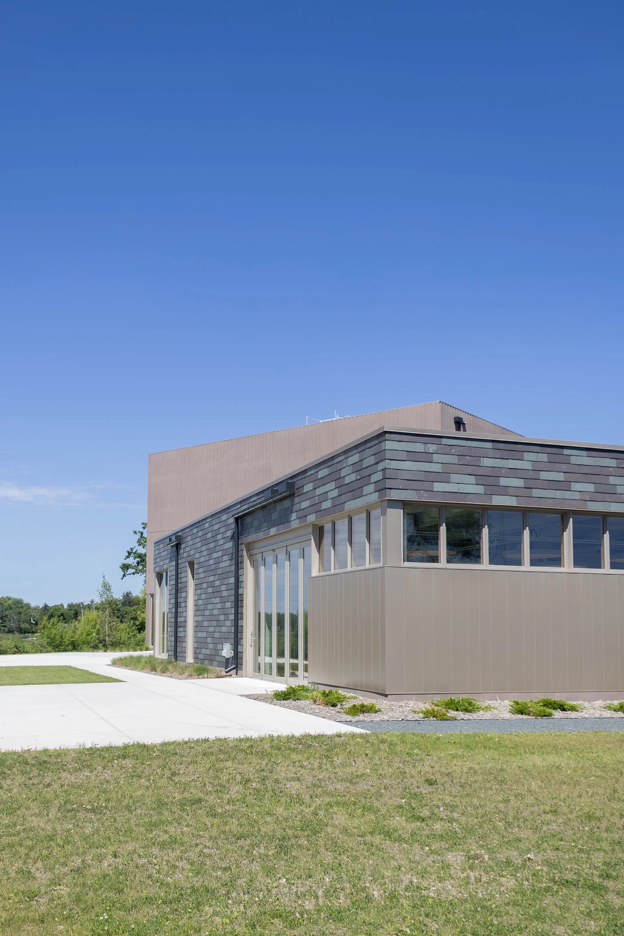an exterior photo of RiverPlace and outdoor patios
