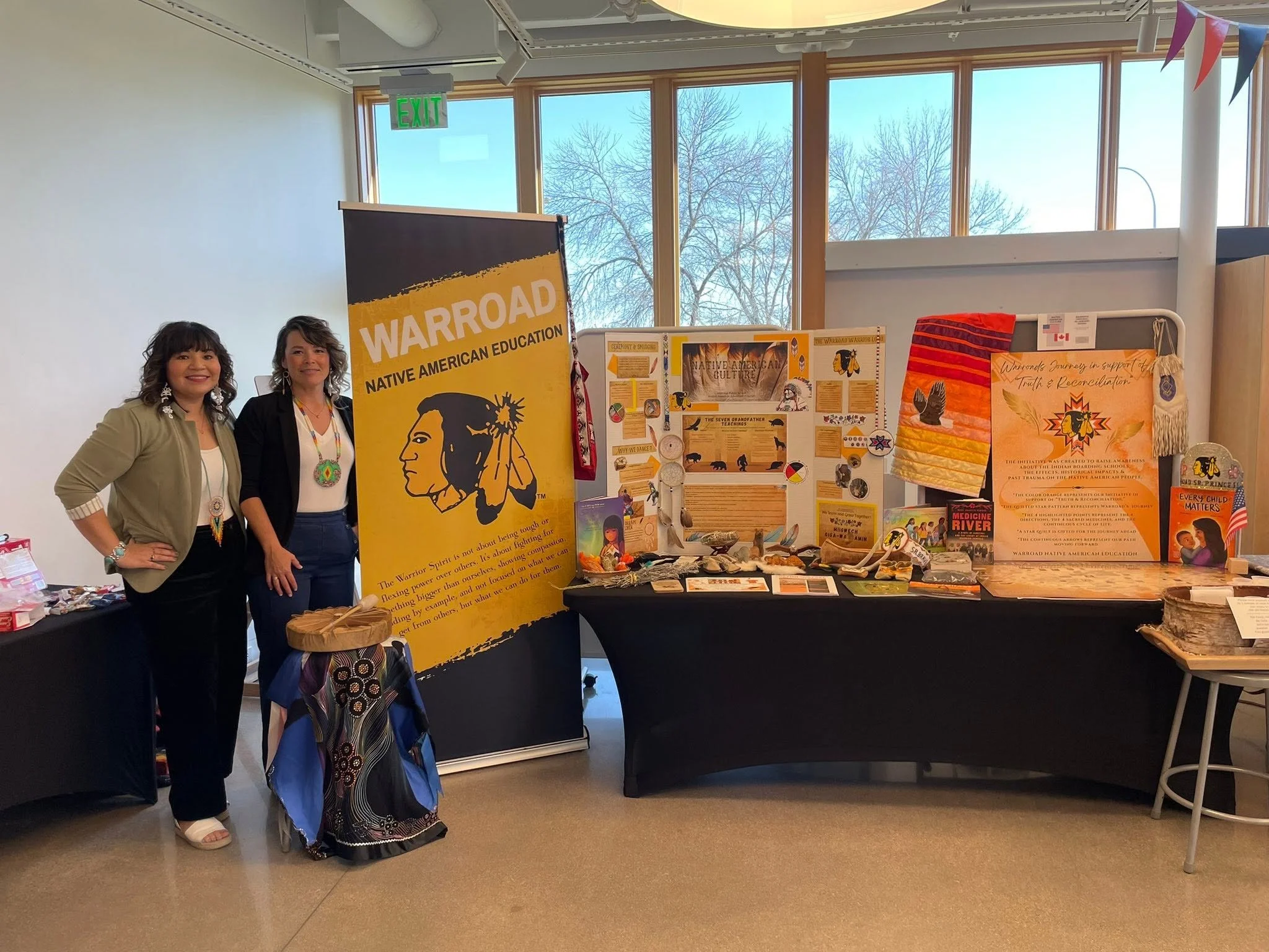 Festival of Cultures table with the Warroad Native American Education Program