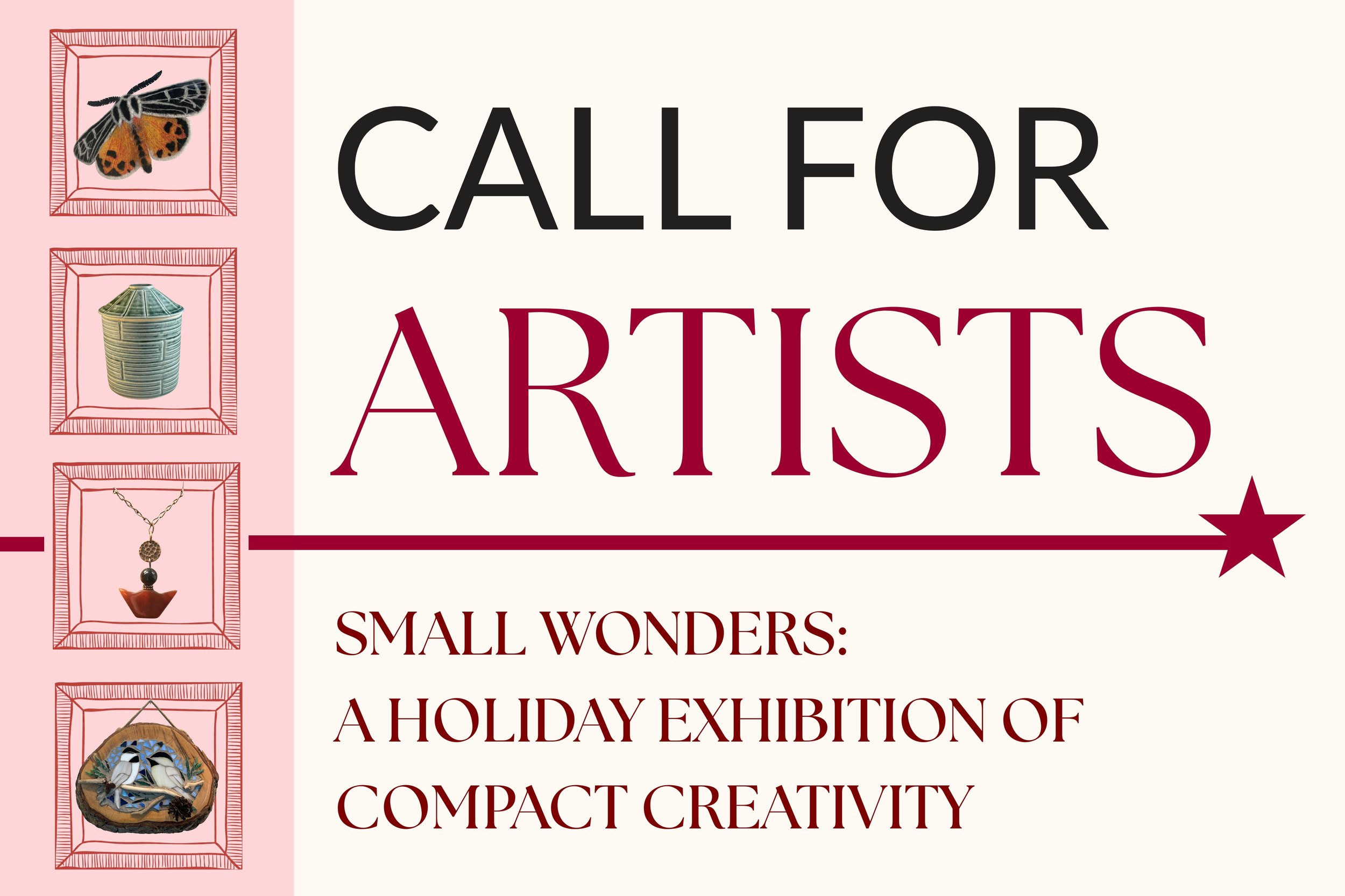 promo image of Call for Artists with small artwork on it