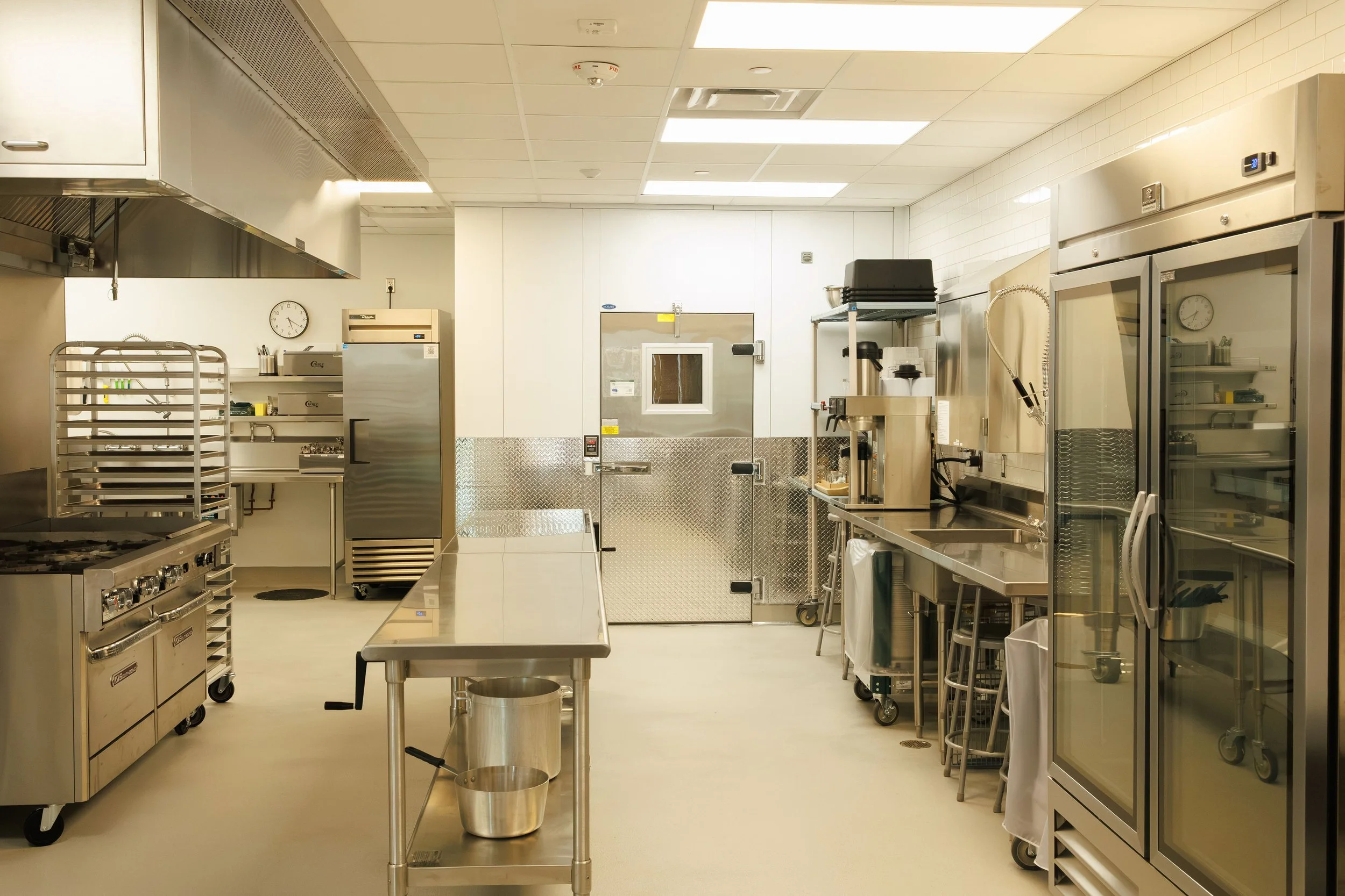 a photo of the RiverPlace commercial kitchen