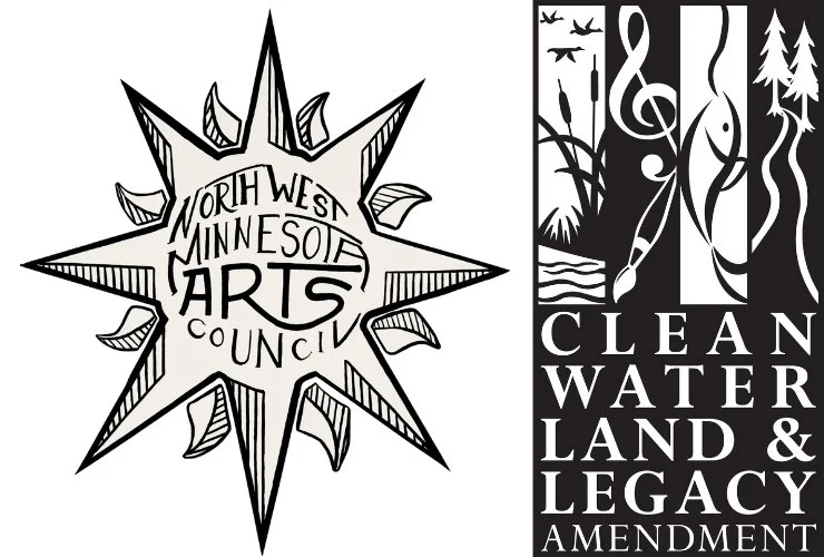 logos for the NW MN Arts Council and the MN Legacy Amendment