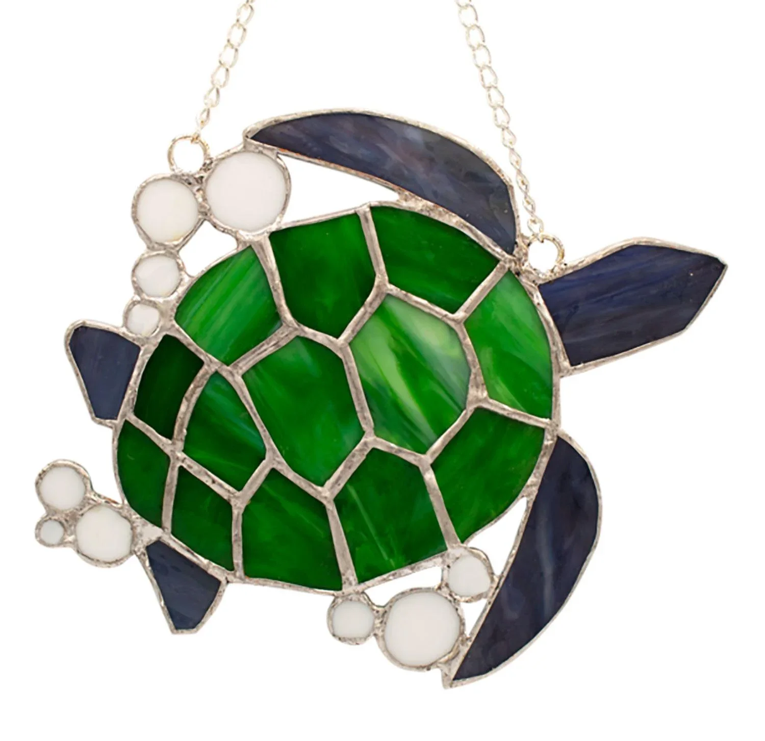 a green sea turtle suncatcher