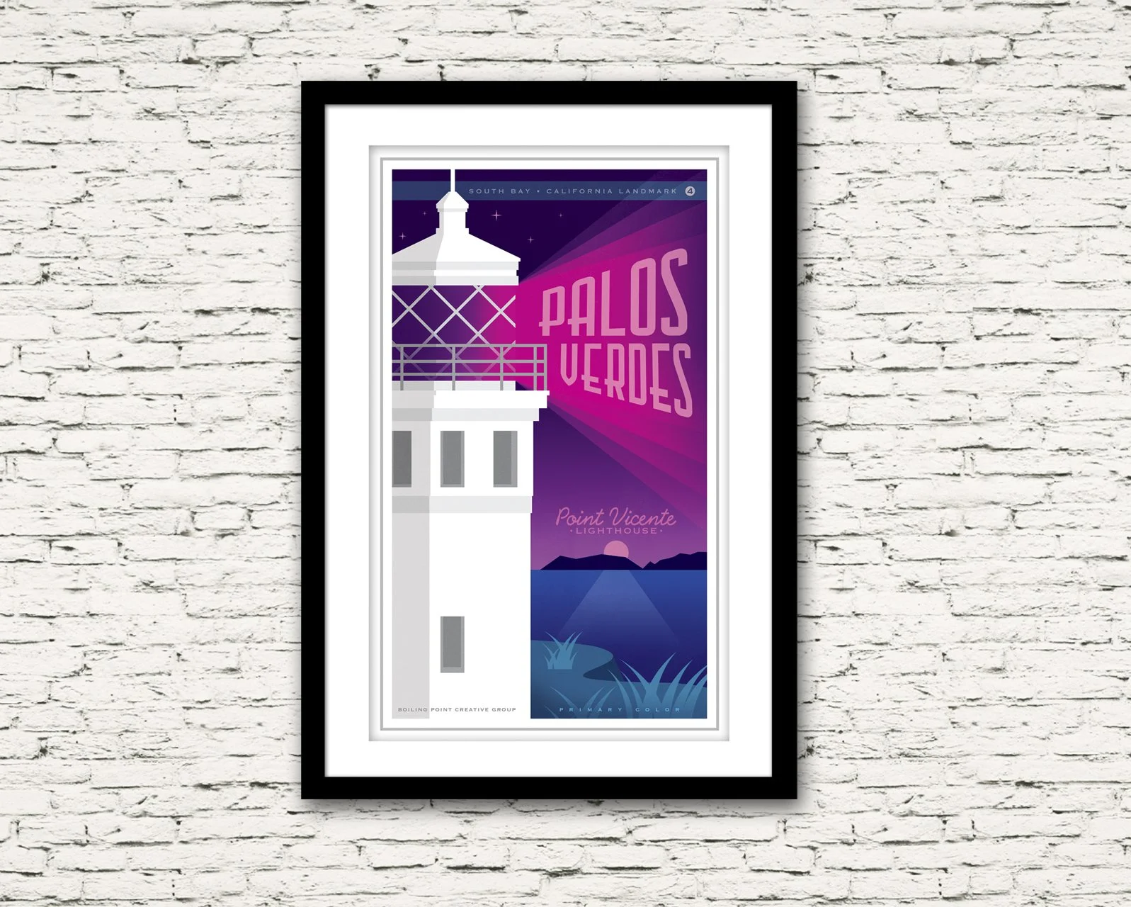 Palos Verdes California Print Point Vicente Lighthouse