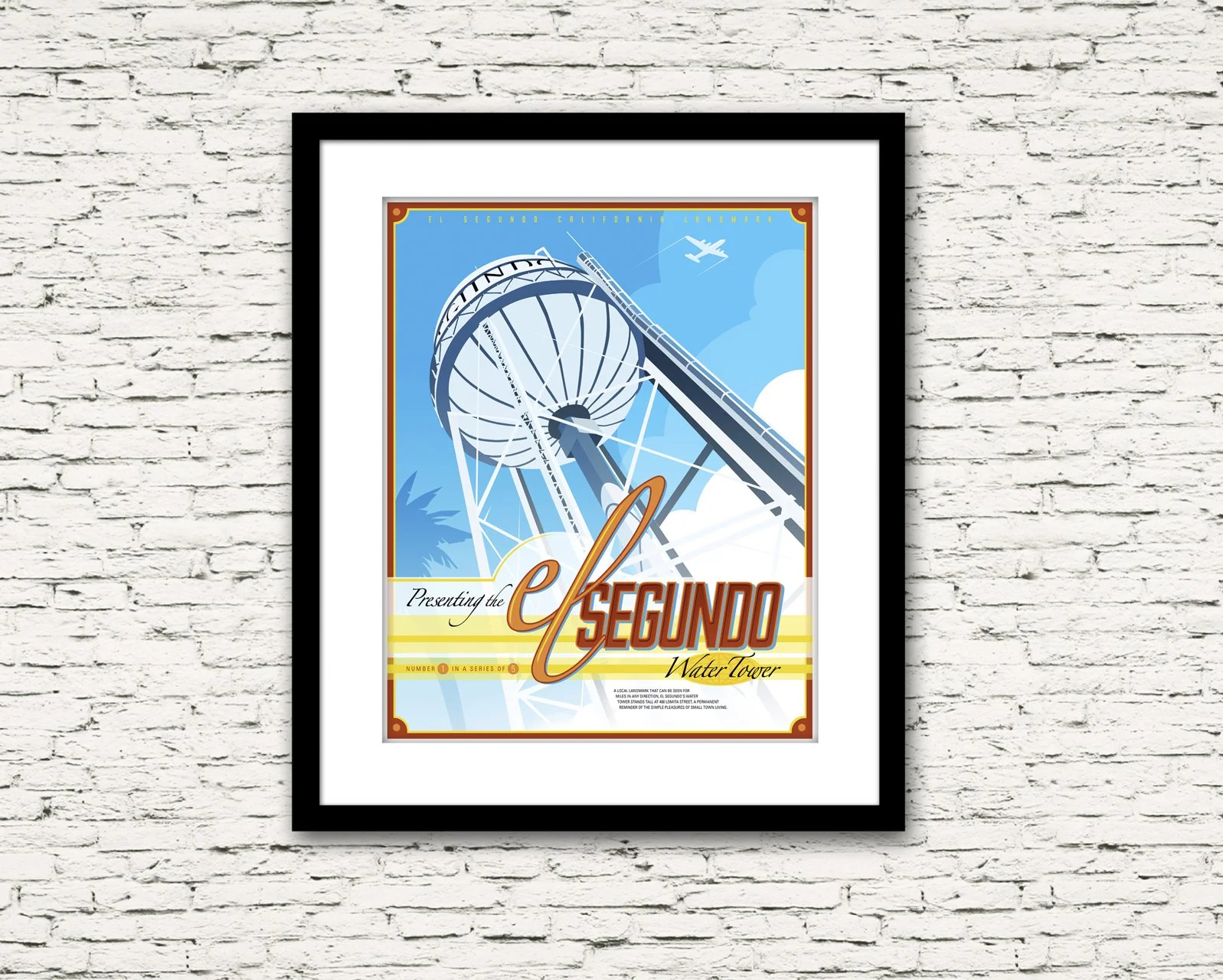 El Segundo California Water Tower Print