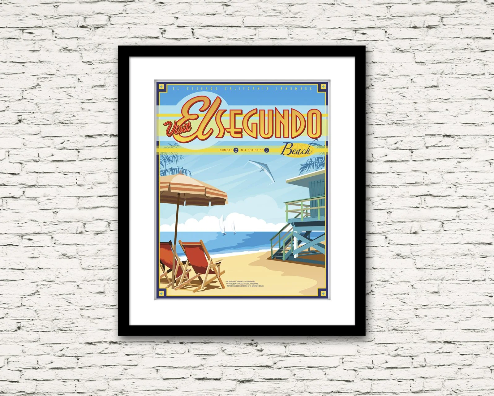 El Segundo California Beach Print