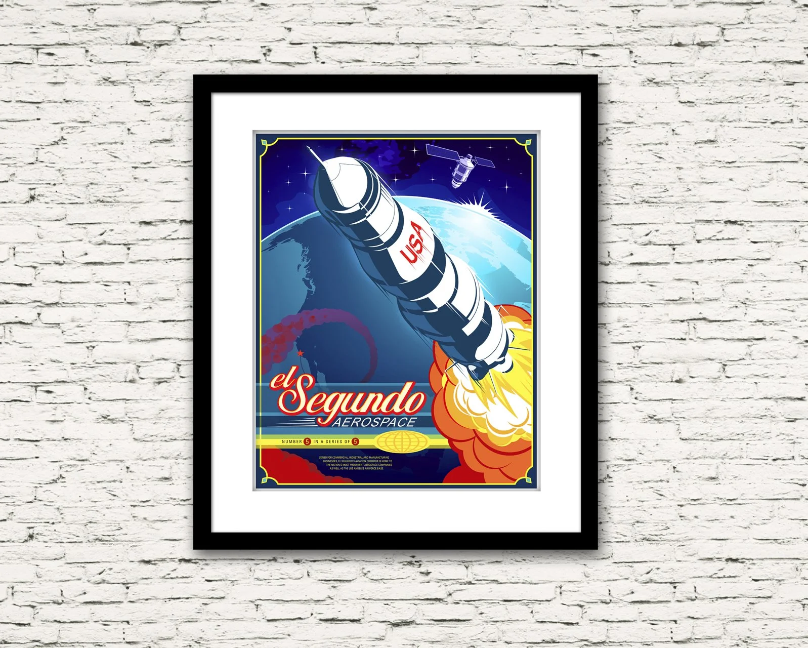 El Segundo California Aerospace Print