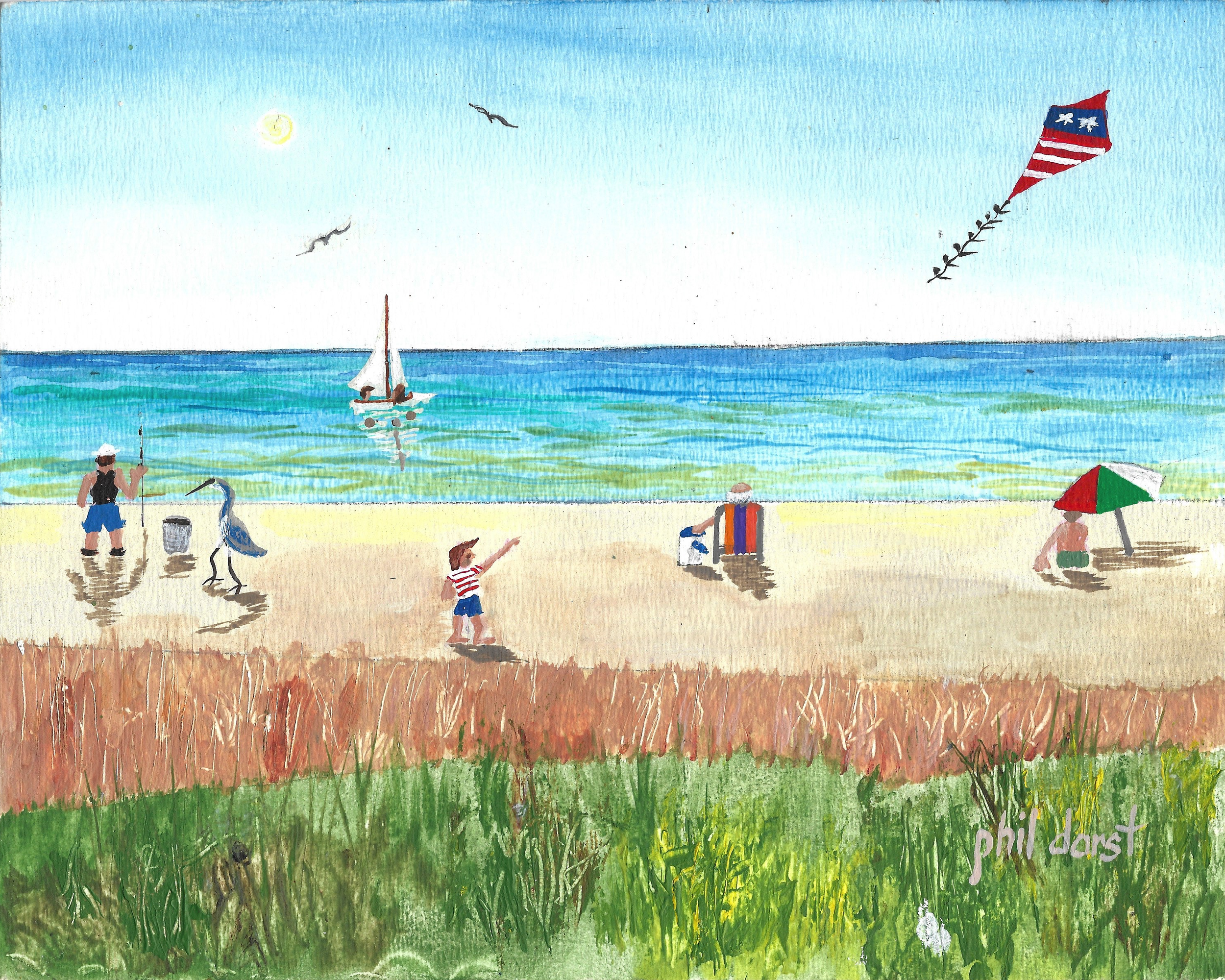 Phil Darst Kite Flying on the Beach.png