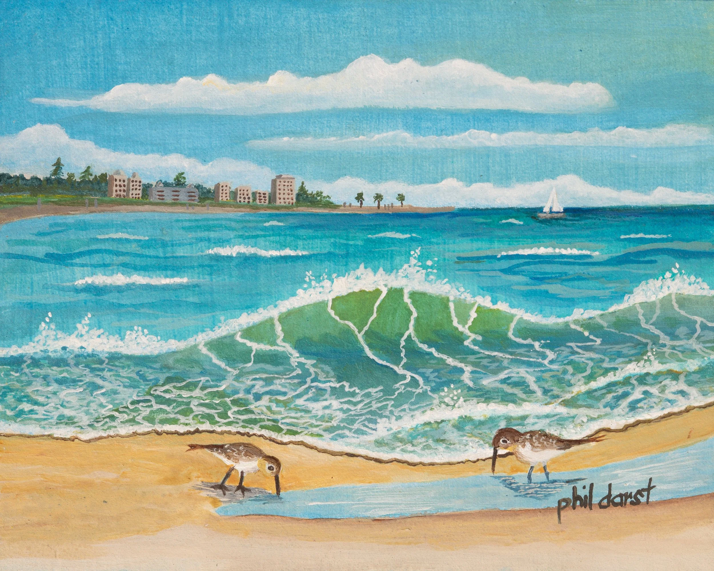 Florida Seacape of Turtle Beach - Art Print