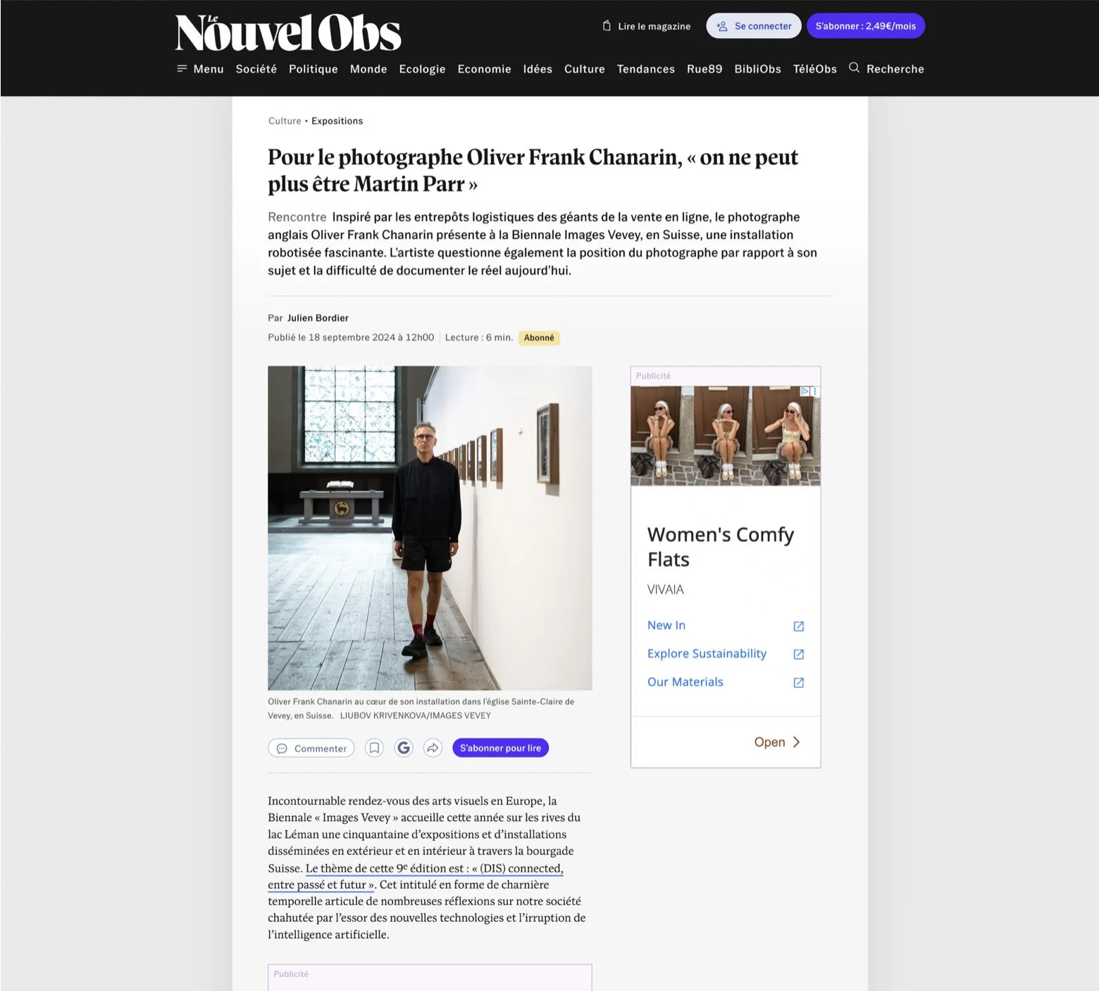 Le Nouvel Obs, 18.09 2024.