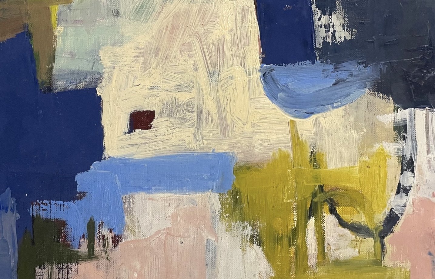 A section of Abstract Painting Distant Connection by artist Surabhi Pandey