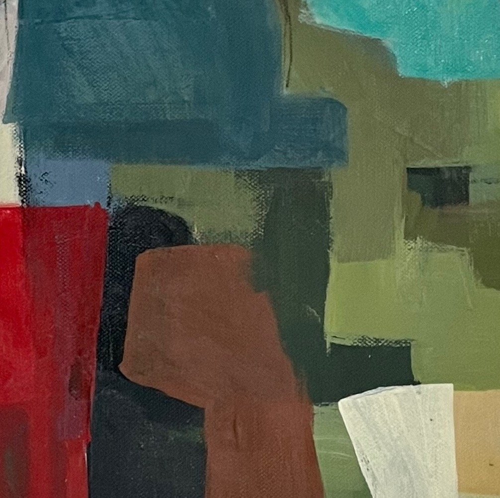 A section of Abstract Painting Everyone is Welcome by artist Surabhi Pandey