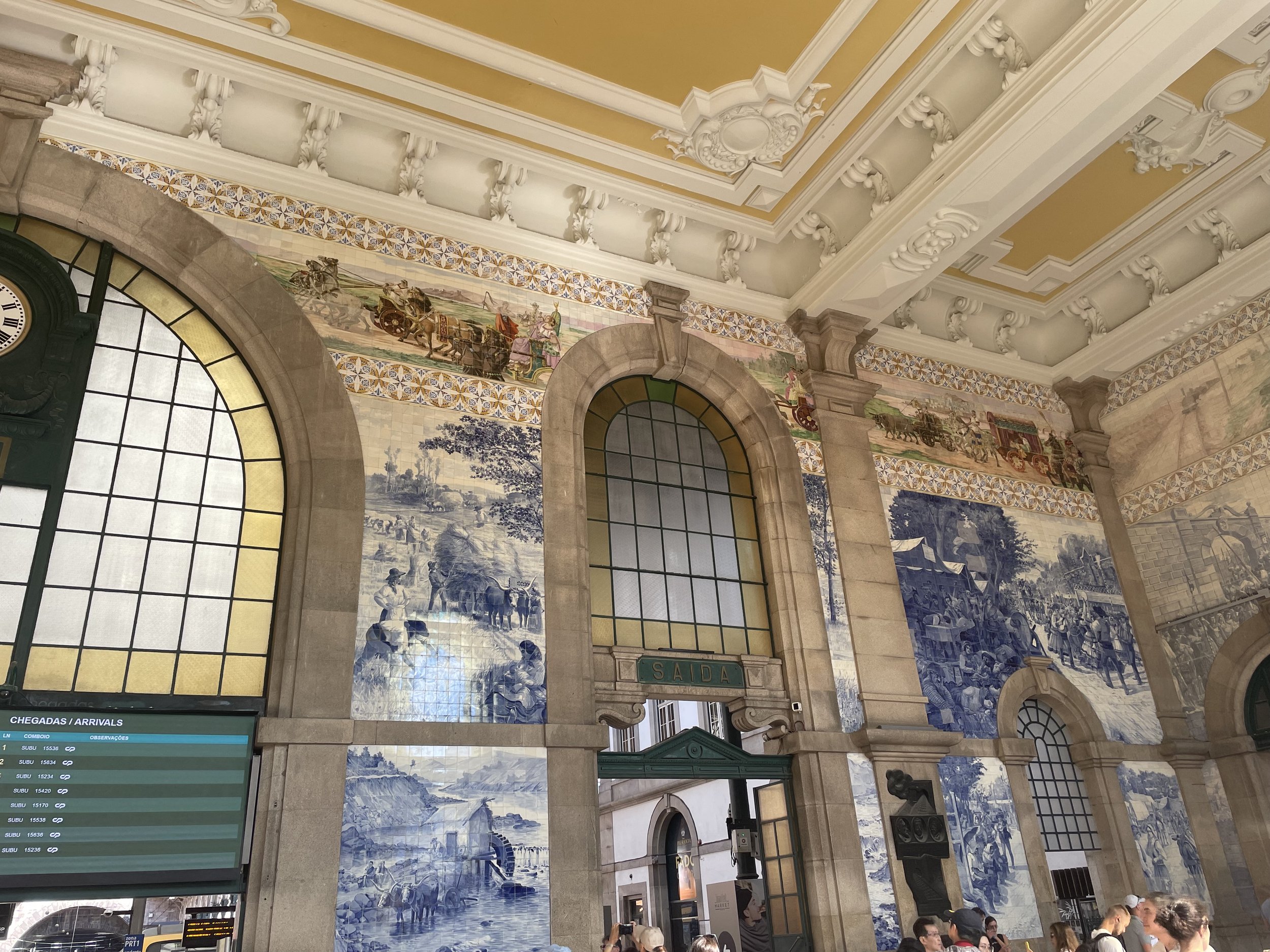 Artist Surabhi Pandey's travels to Sao Bento station in Porto, Lisbon