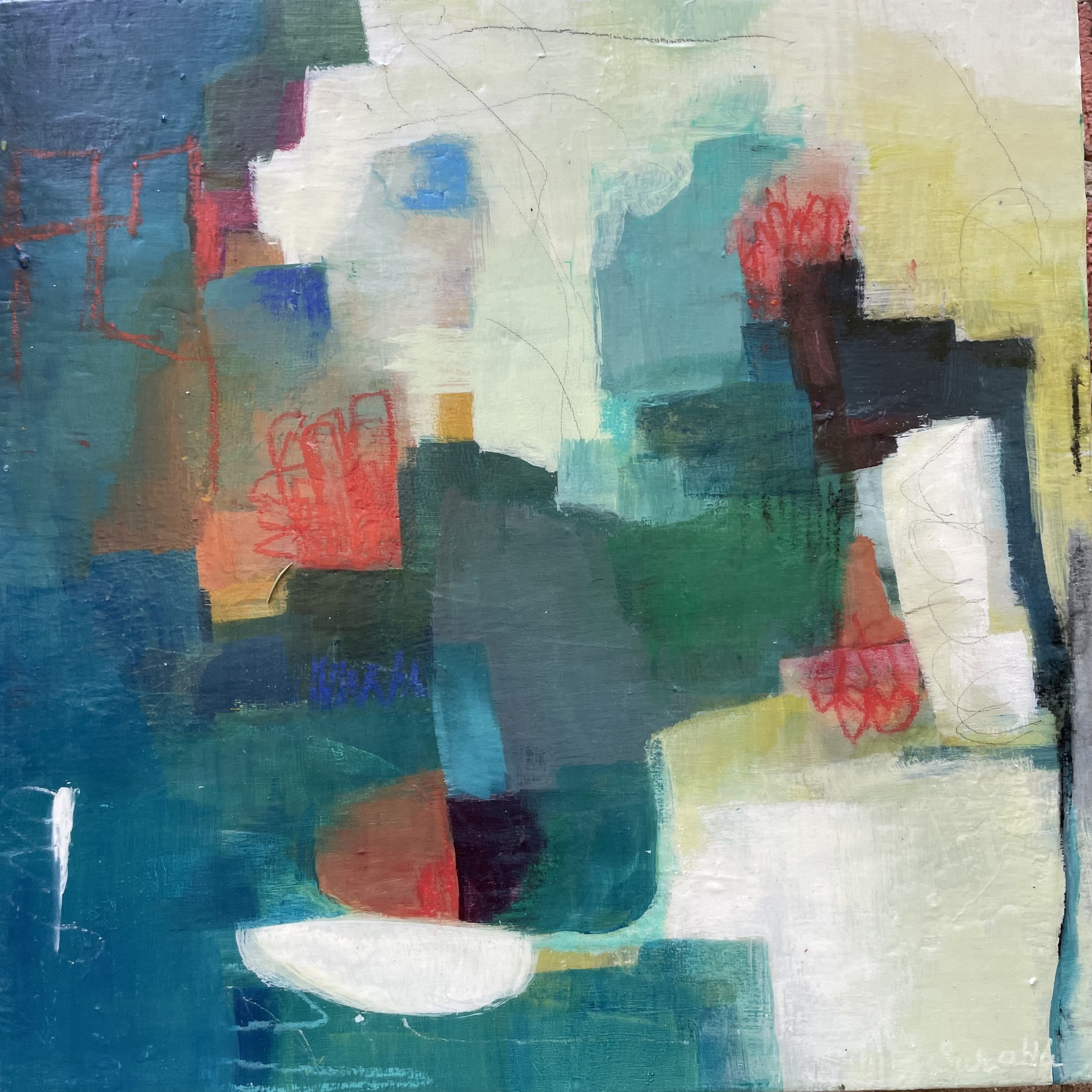 Abstract Painting The Doorway by artist Surabhi Pandey