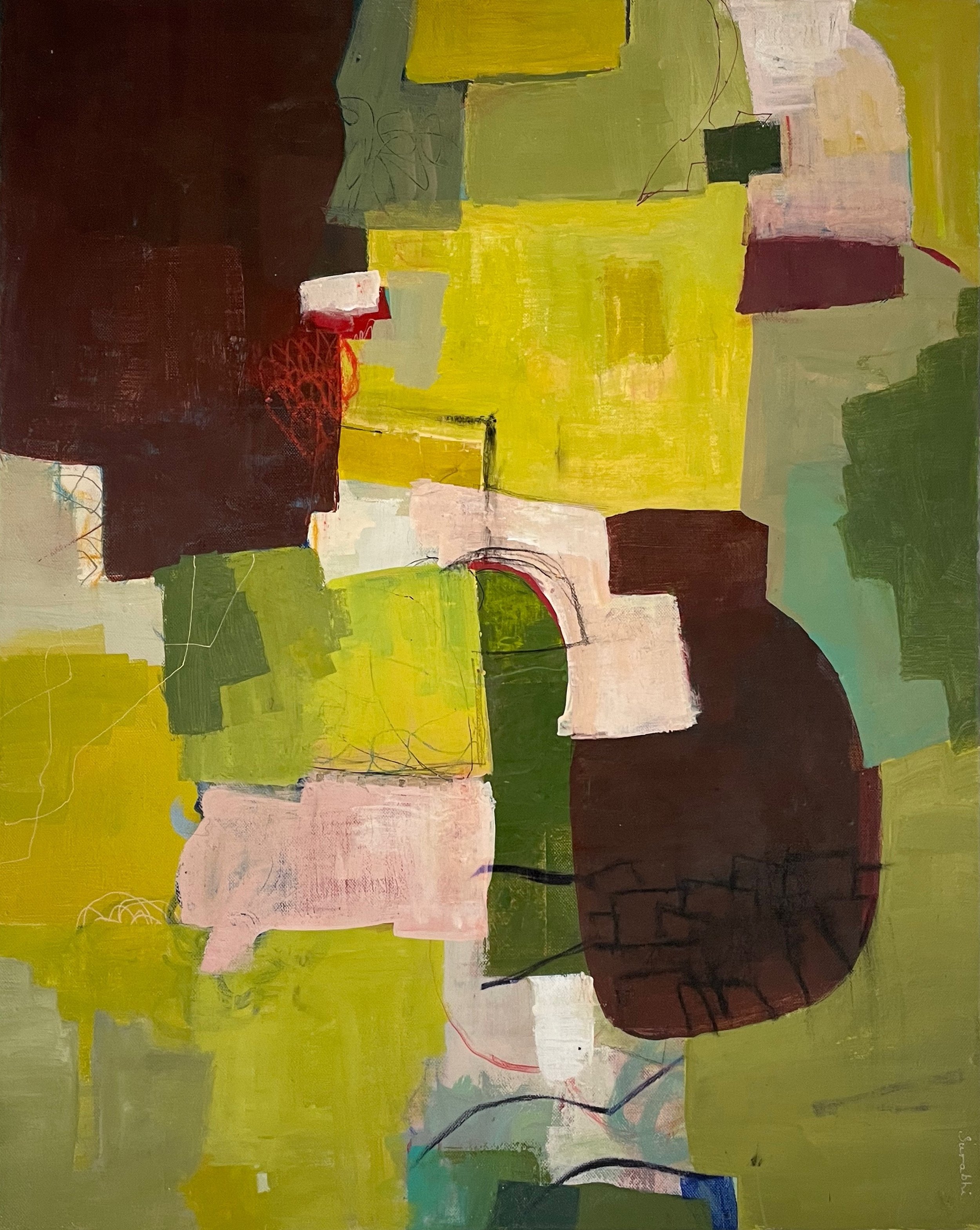 Abstract Painting Expanse by artist Surabhi Pandey