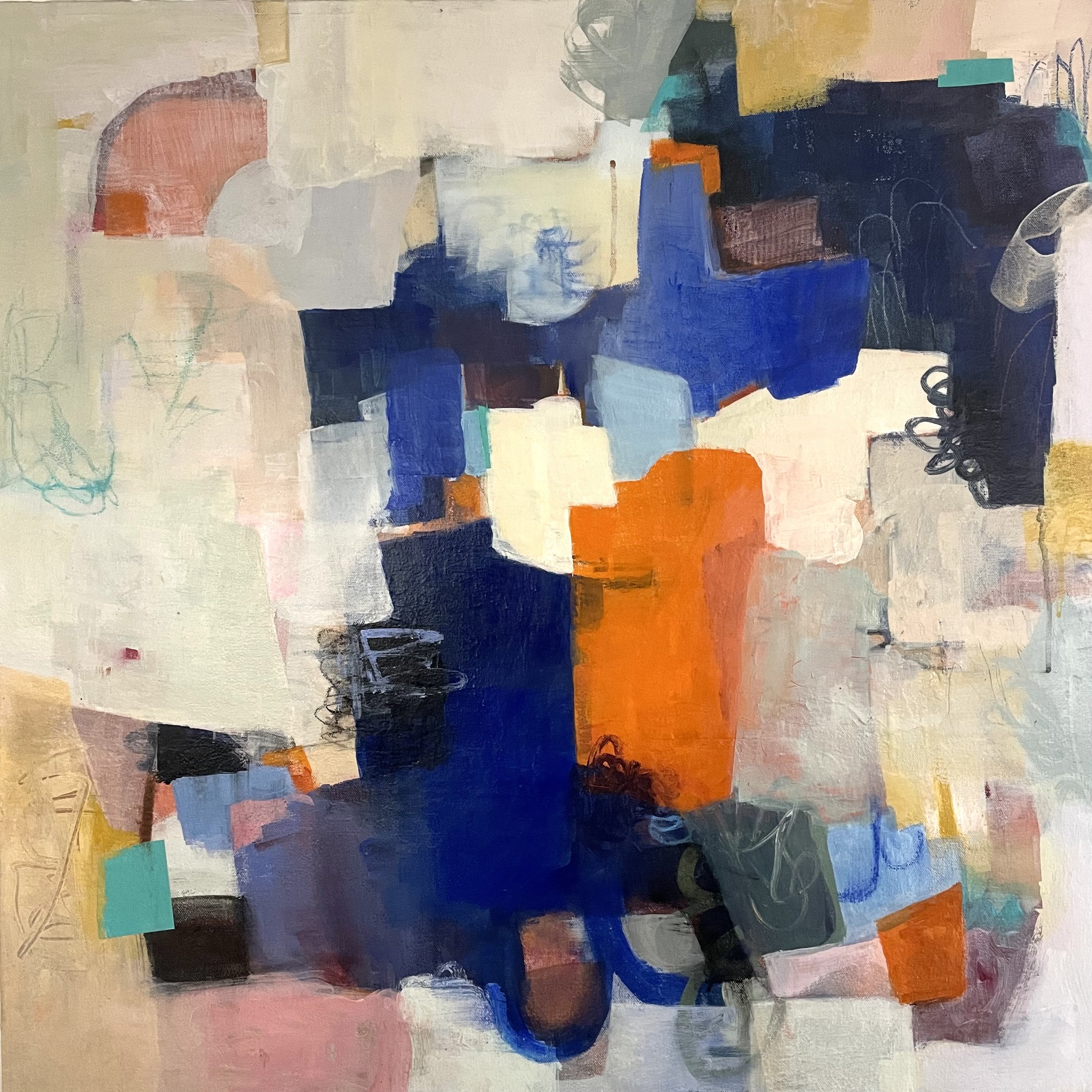 Abstract Painting Everchange by artist Surabhi Pandey