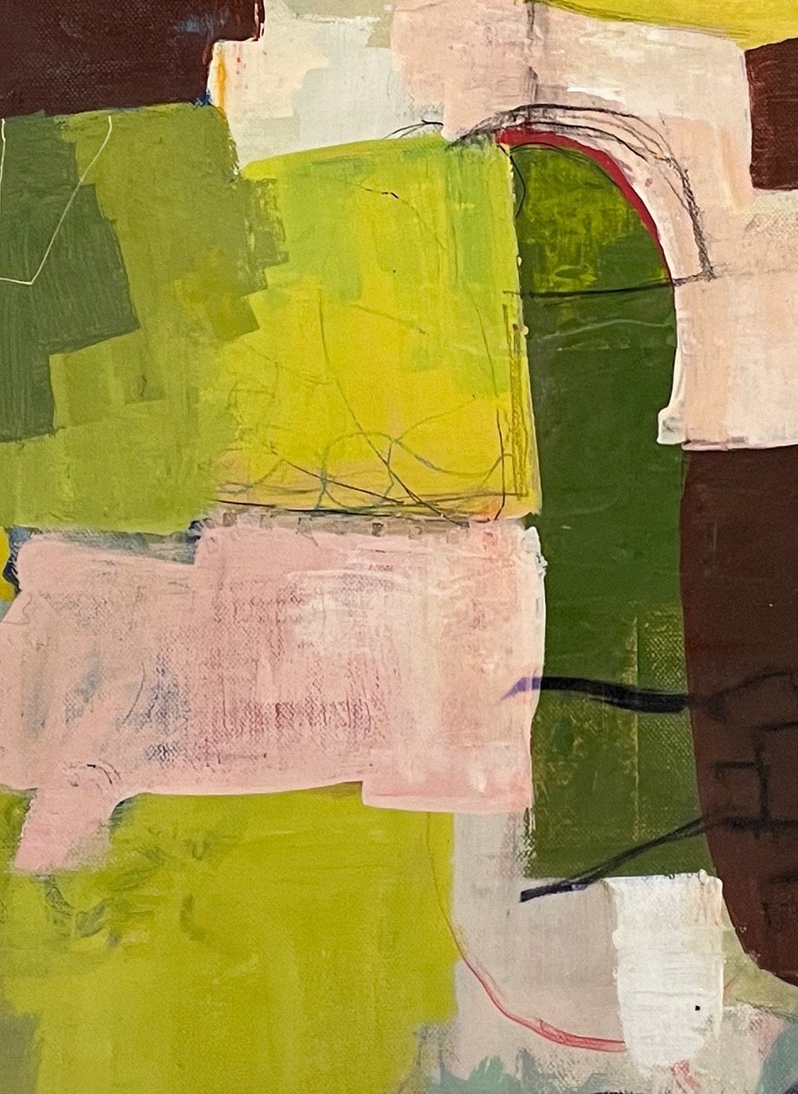 A section of Abstract Painting Expanse by artist Surabhi Pandey