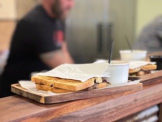 Panini Sandwich at Table 18 Cafe Quincy, Il