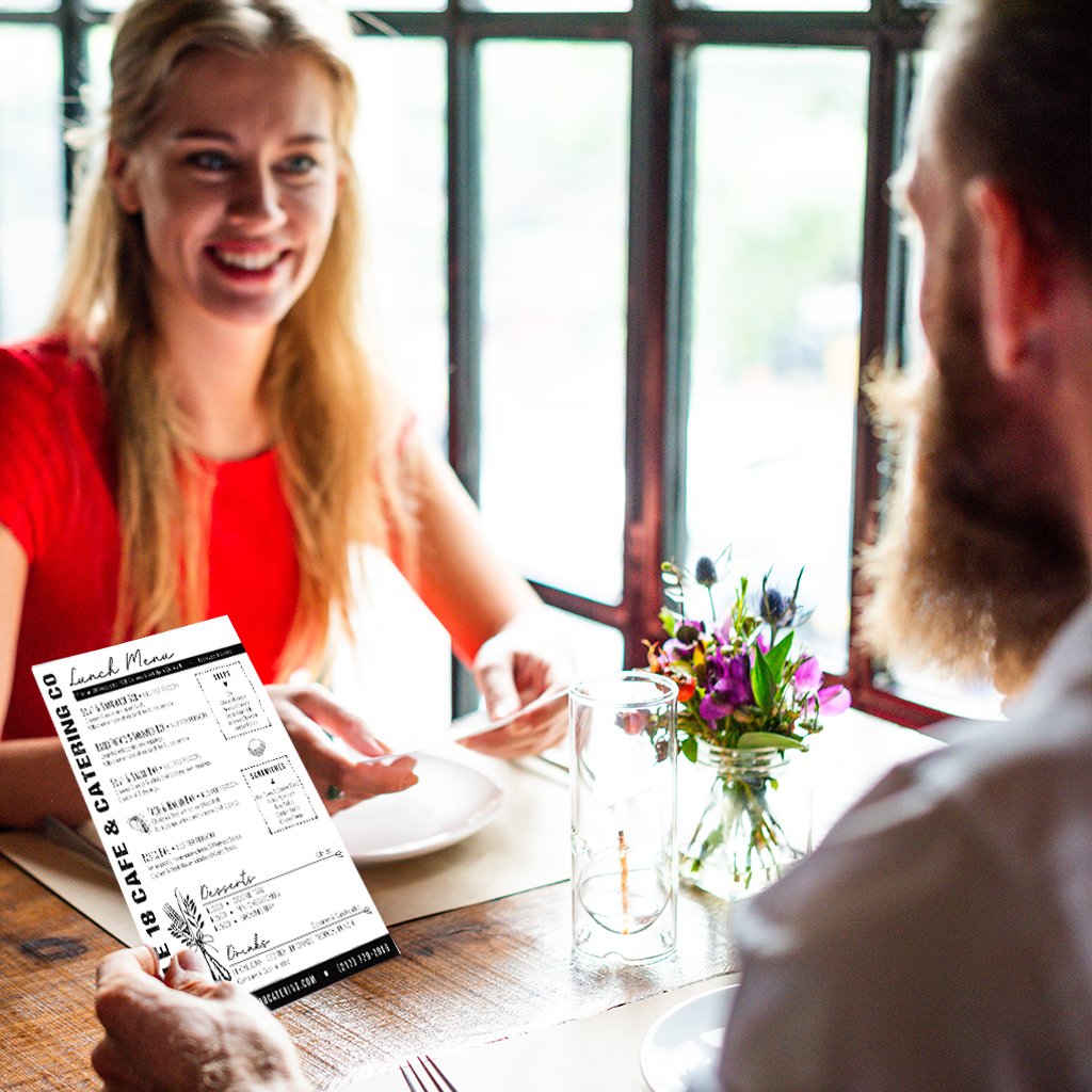 Table 18 lunch menu art