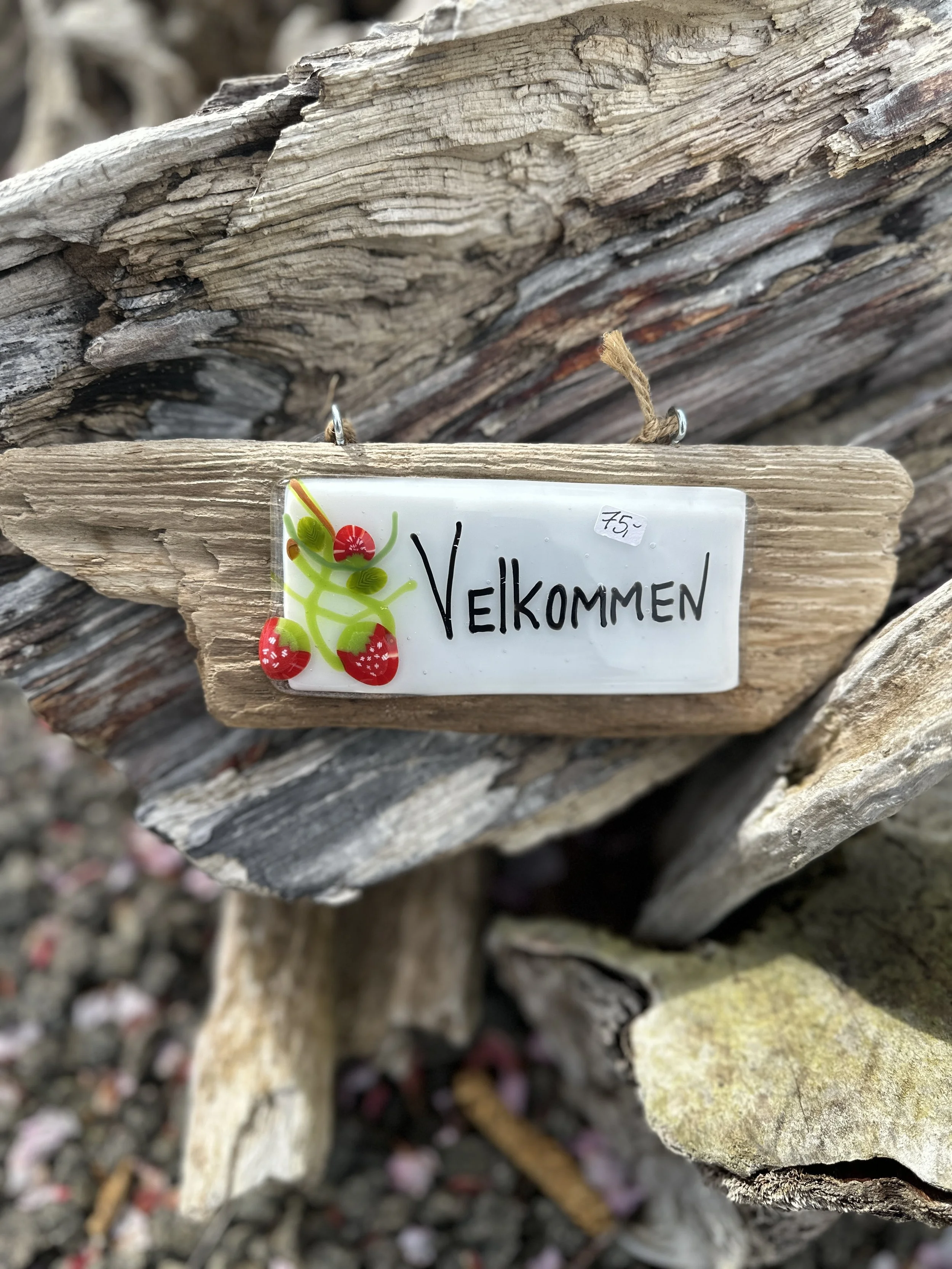 “Jordbær velkommen skilt”