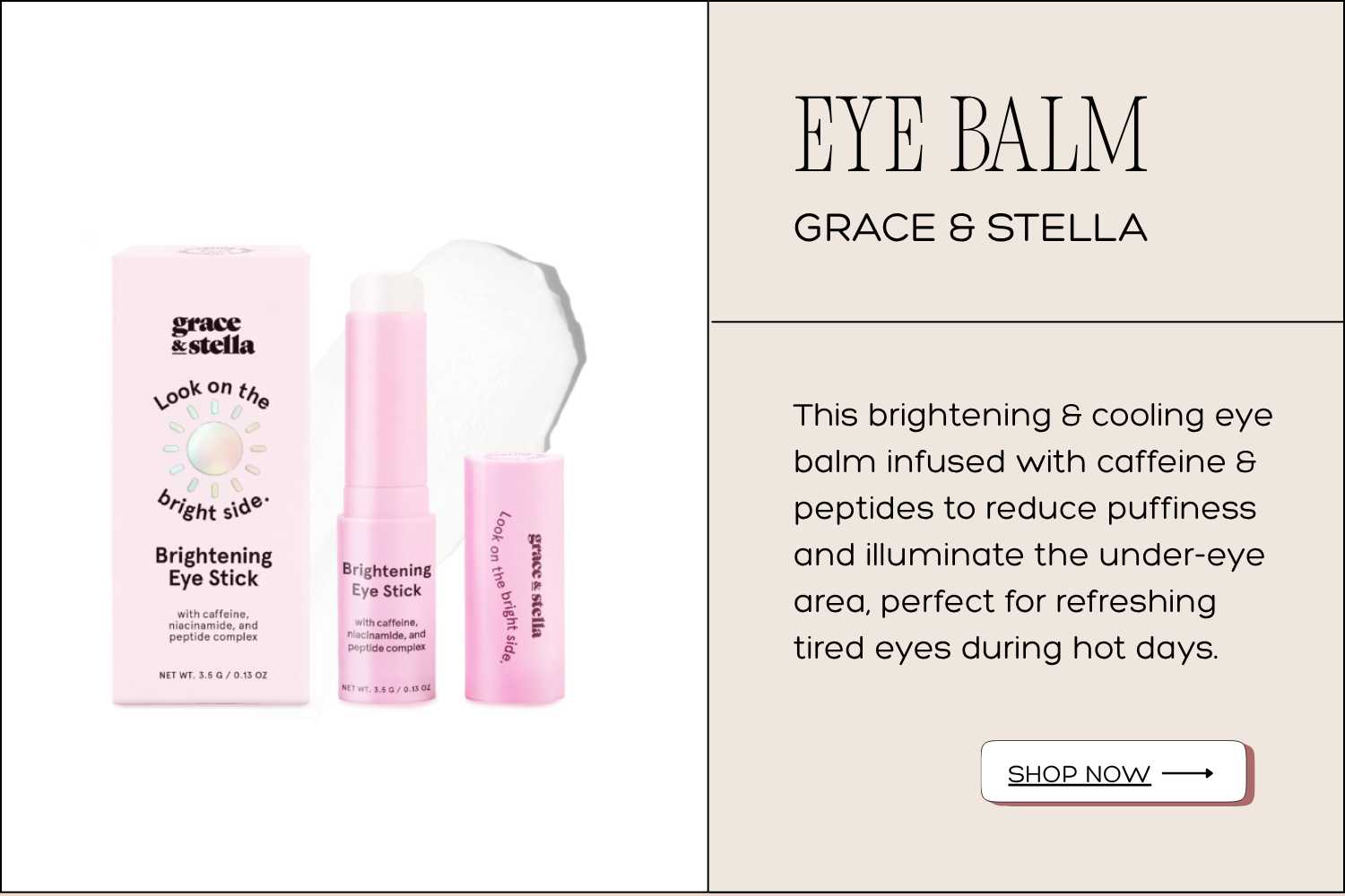grace &amp; stella Under Eye Brightener Balm Stick