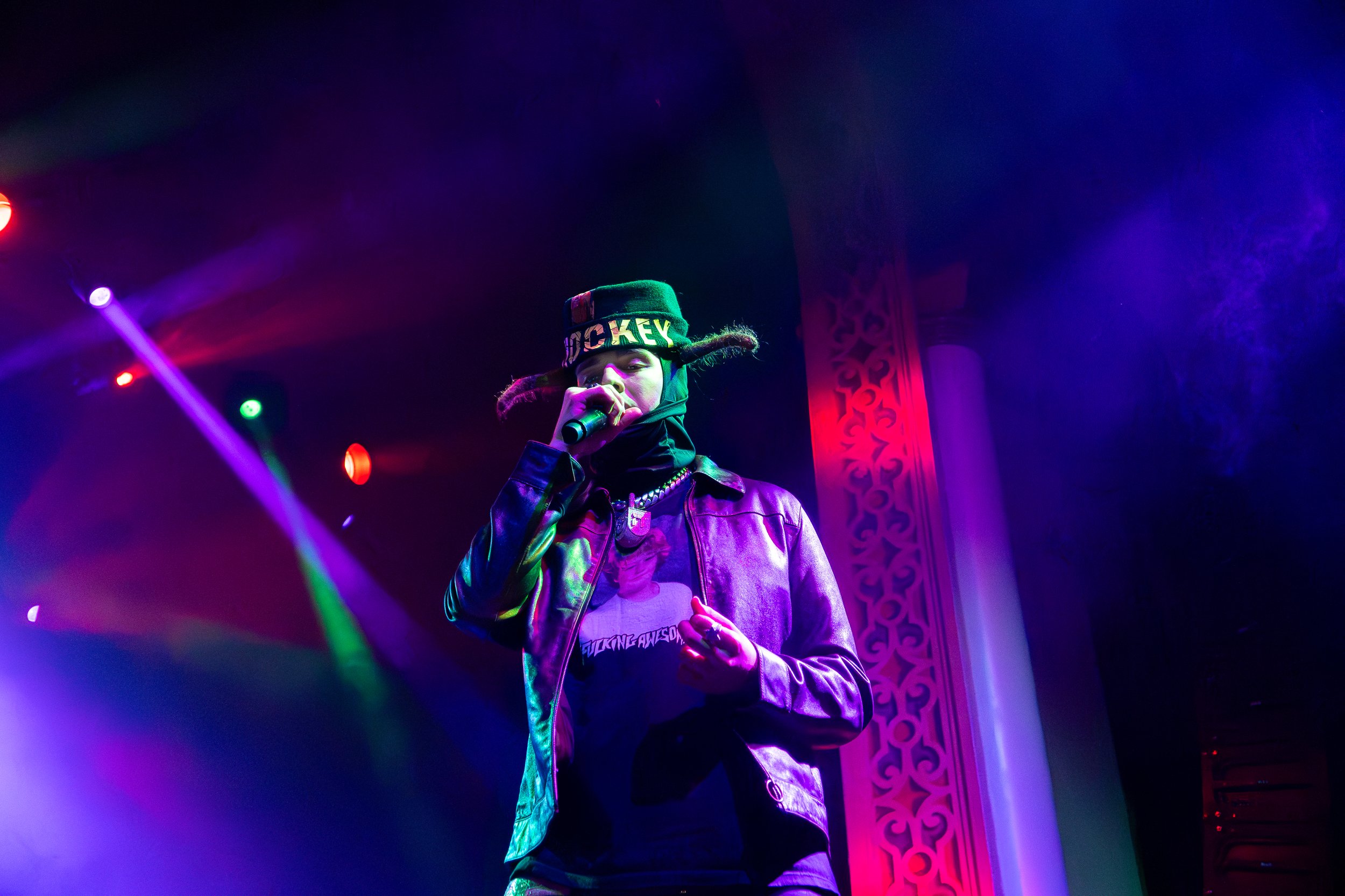 Baby Tron and BLP Kosher performed on “The Adventures of Tron and Kosher Tour” at the McDonald Theater Eugene, Ore., on Nov. 7th, 2024. (Spencer So/Emerald)
