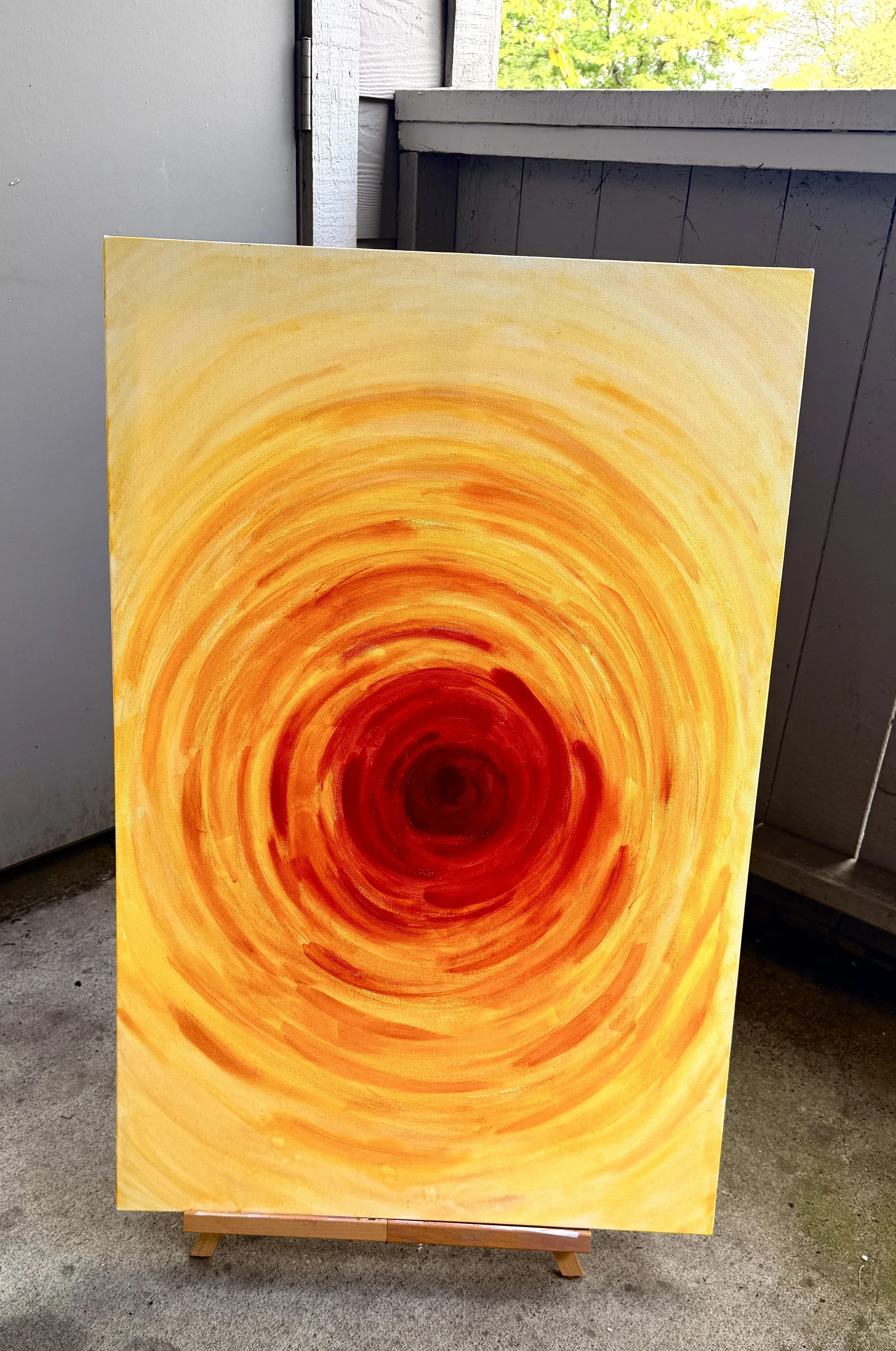 Le soleil after getting a dose of setting spray. size reference 
