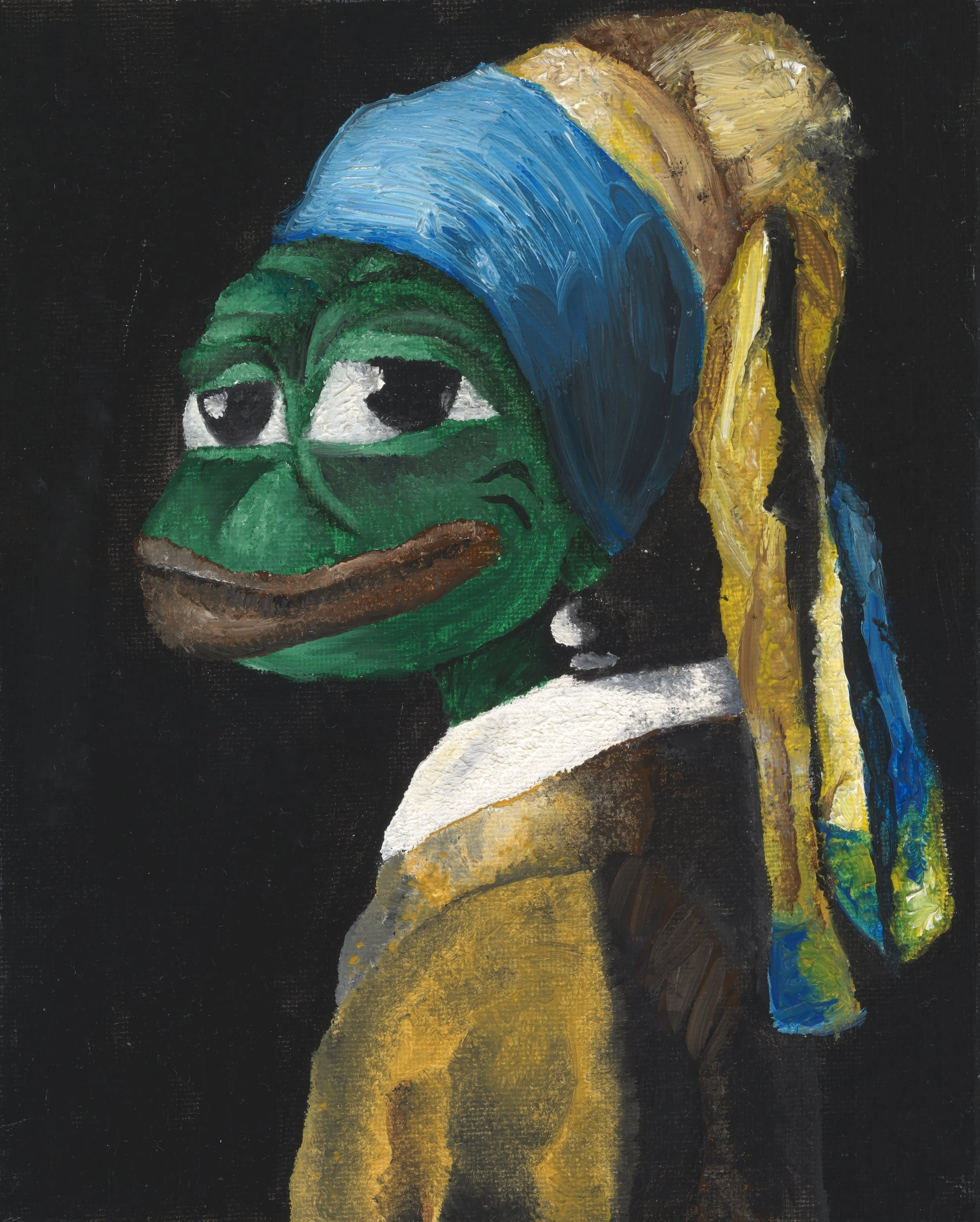 PEPE WITH A PEARL EARRING — Print