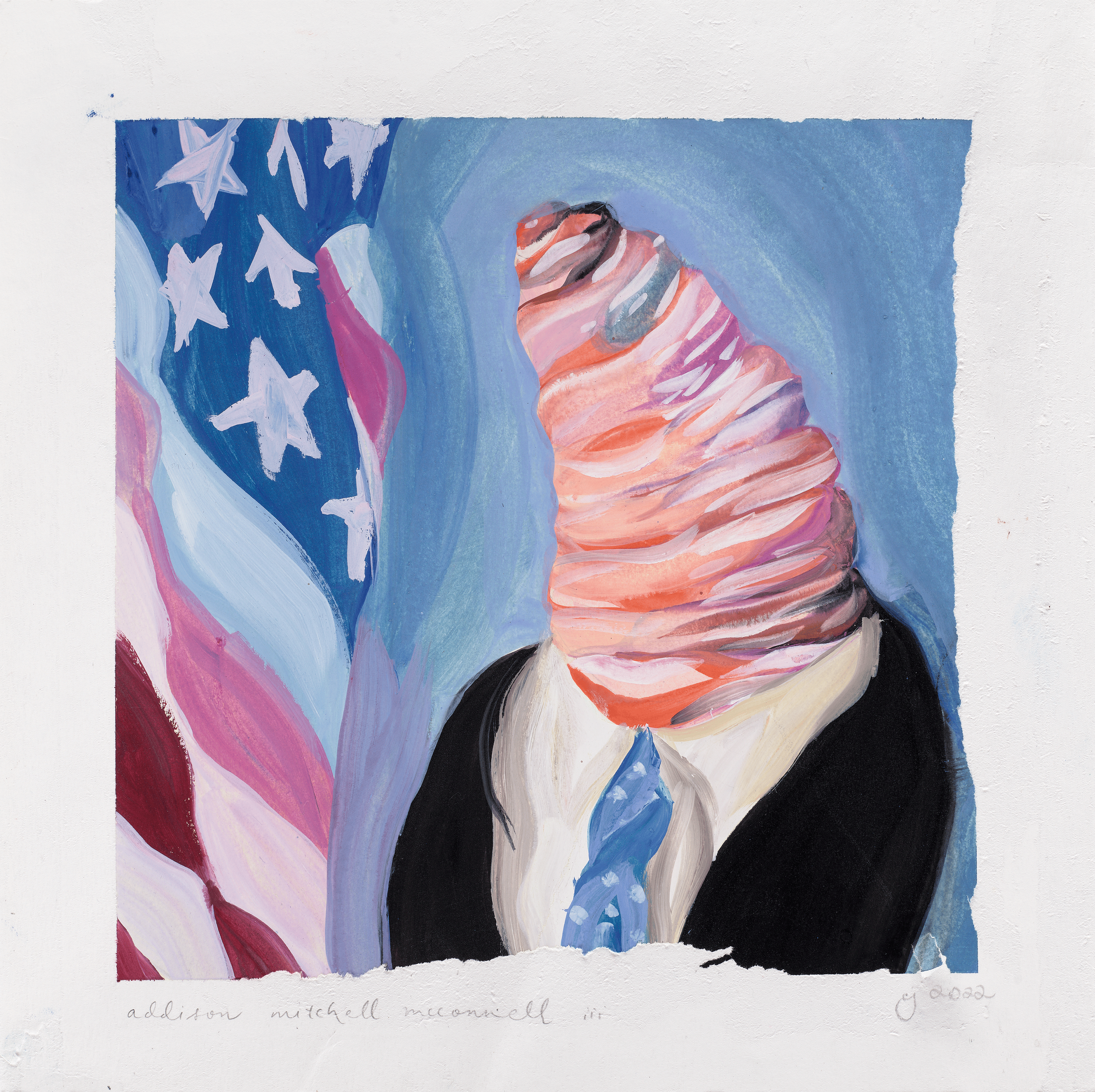 PORTRAIT OF MITCH MCCONNELL — Print