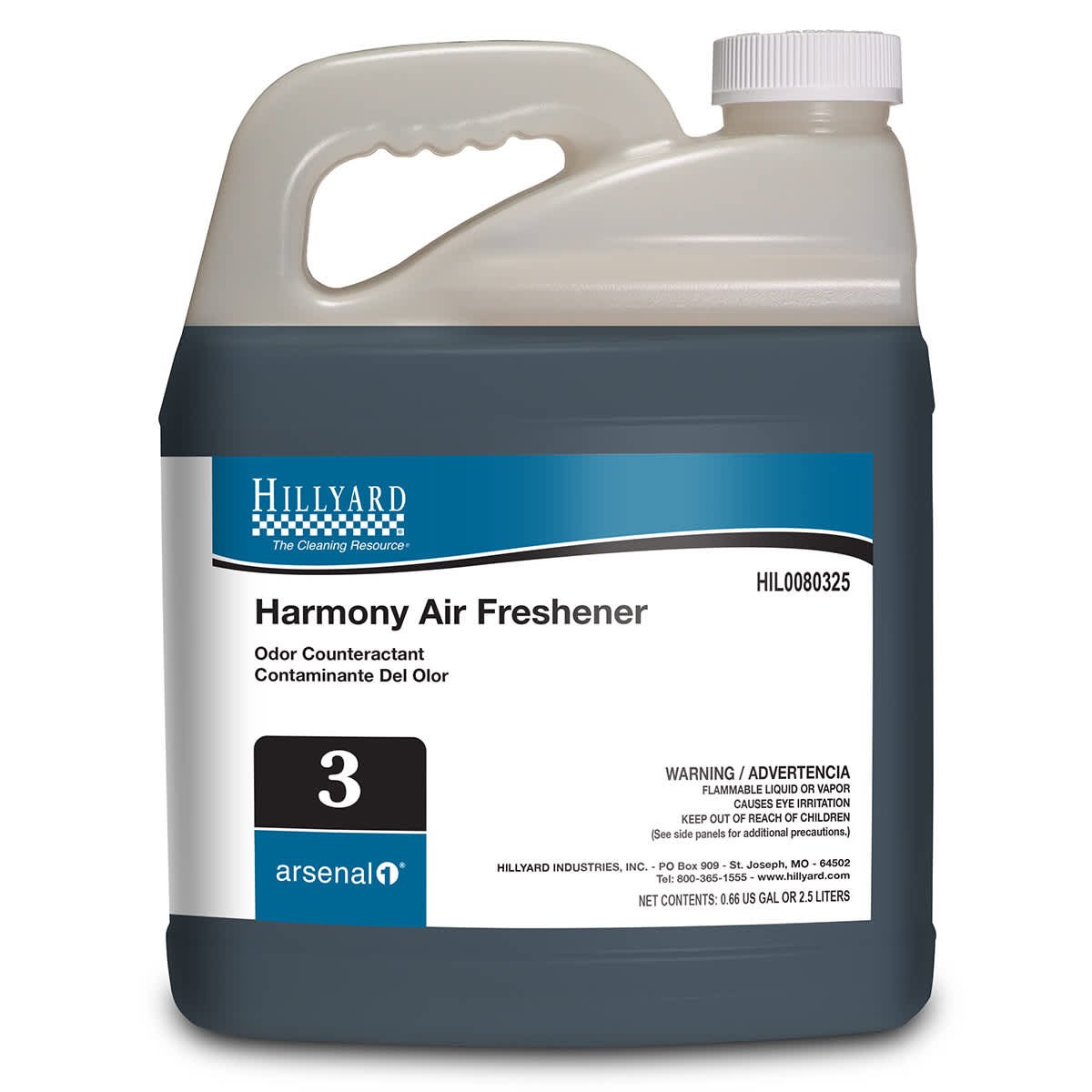 Hillyard, Arsenal® Harmony Air Freshener, 80325, Arsenal® One Dispenser 2.5 Liter Bottle