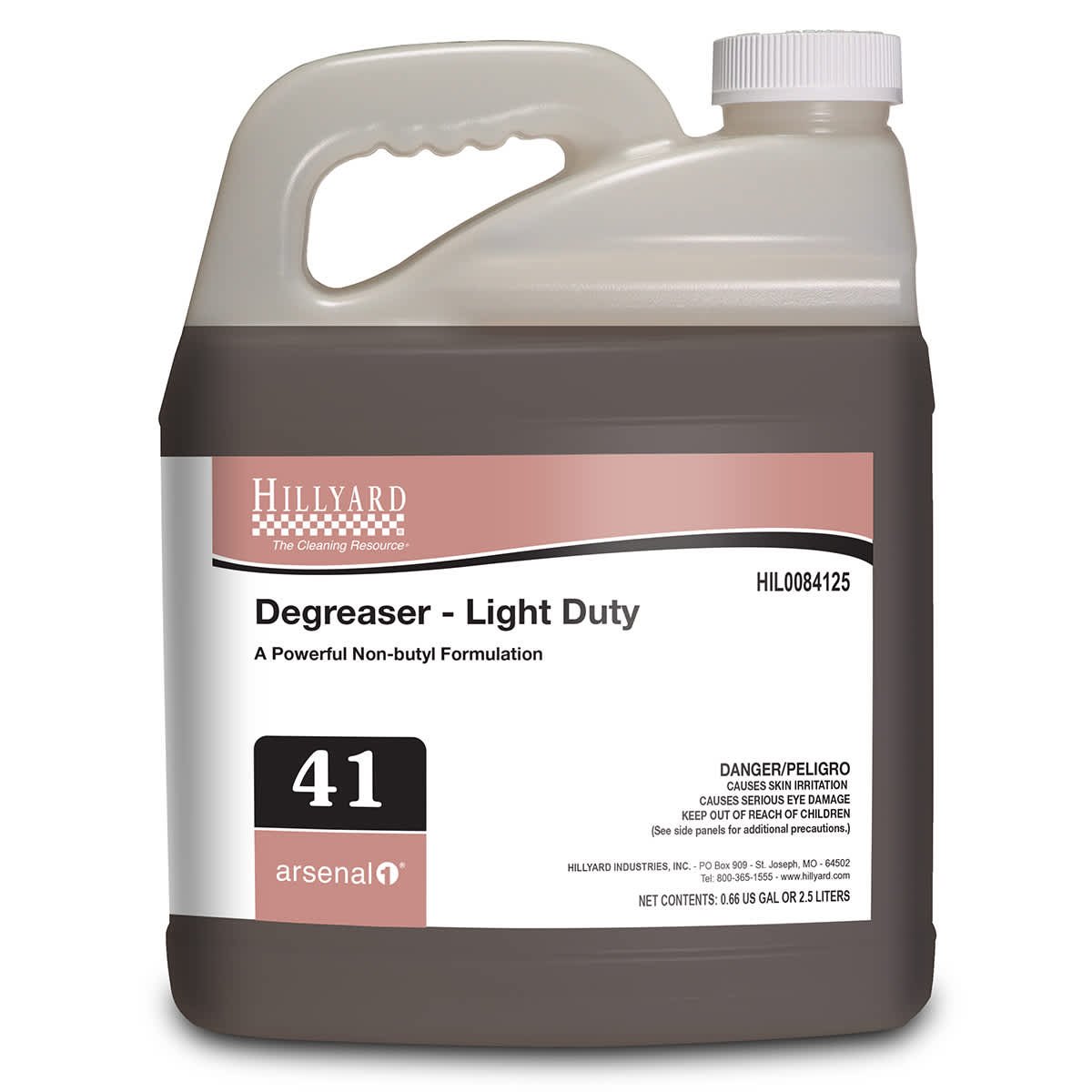 Hillyard, Arsenal® Light Duty Degreaser, 84125, Arsenal® One Dispenser 2.5 Liter Bottle