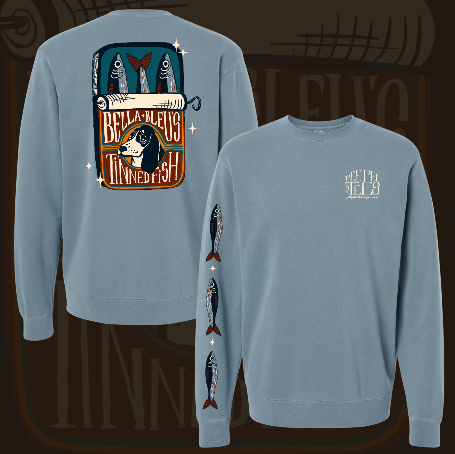 Bella's Tinned Fish Luxury Crewneck Sweatshirt