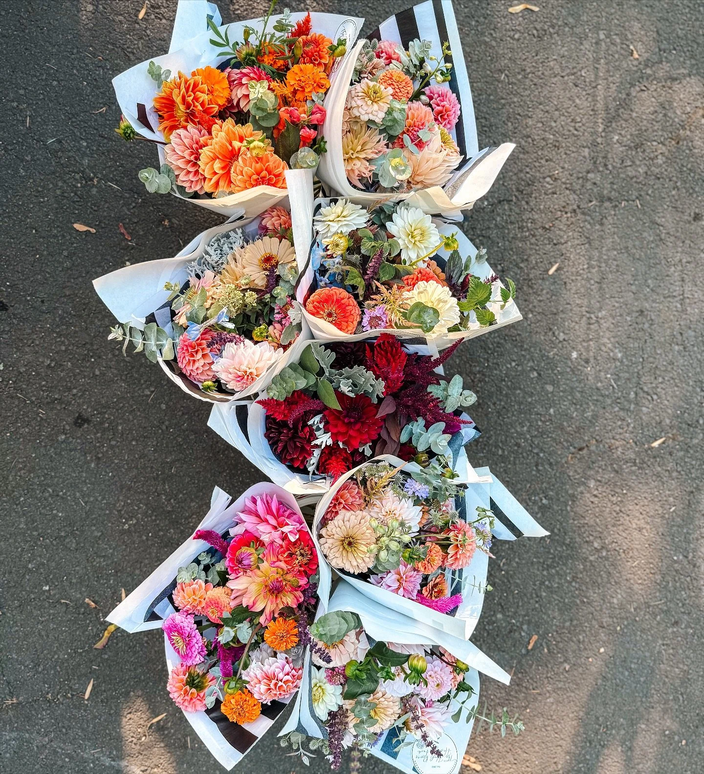 Mixed bouquet season is almost at an end! 
This might be the last weekend to scoop up one of these colorful bunches with the very best of the farm. 
Pretty soon it will just be straight dahlia bouquets. They&rsquo;re beautiful on their own, but there
