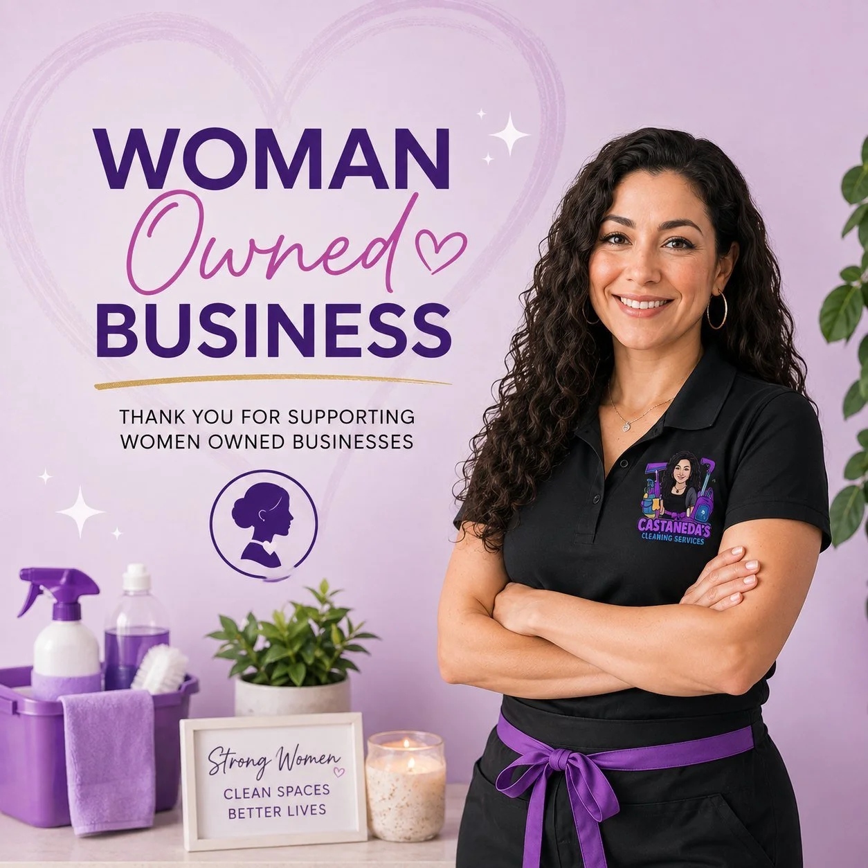 Woman-owned Castañeda’s Cleaning Services representing experienced, dependable cleaning for homes and businesses across Pierce and Thurston Counties.