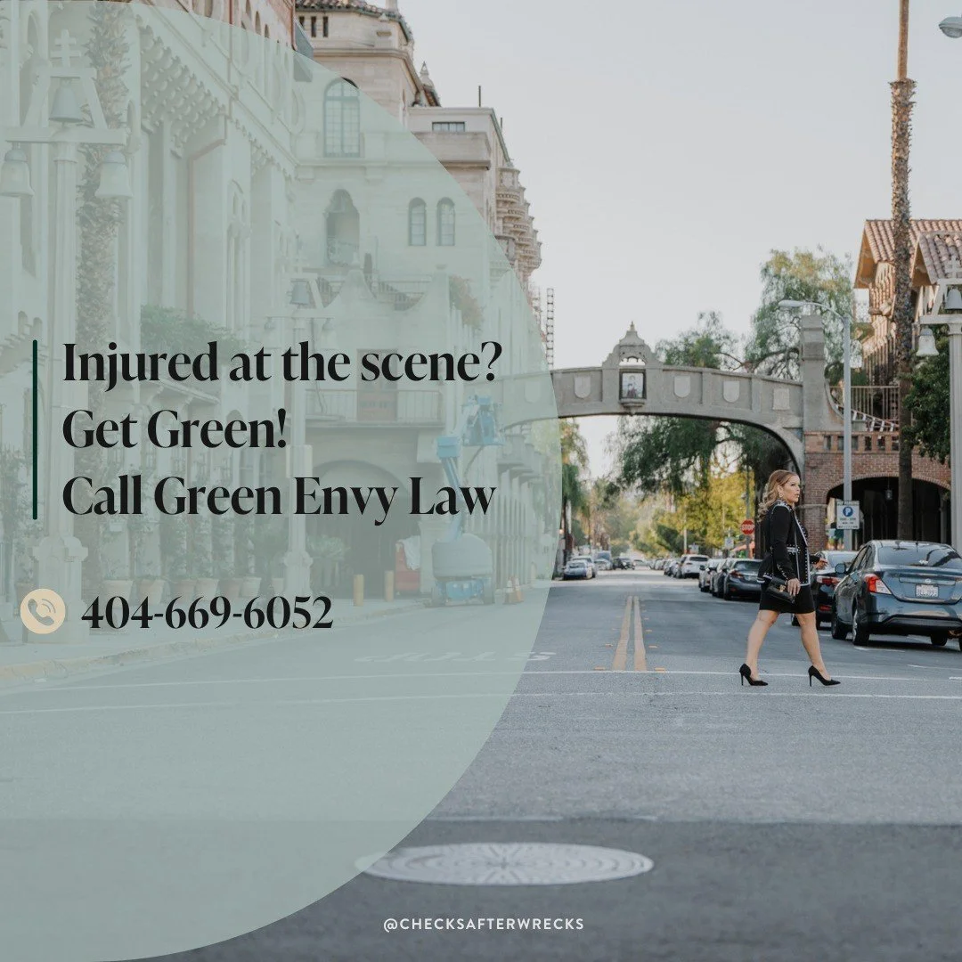 If you're injured in a car accident, you know who to call 🙌

Green Envy Law will work hard to get you the settlement you deserve!

Call Green Envy Law 
📲 404-669-6052
💚 in California + Georgia💚
&bull;
&bull;
#losangelesattorney #caattorney #calaw