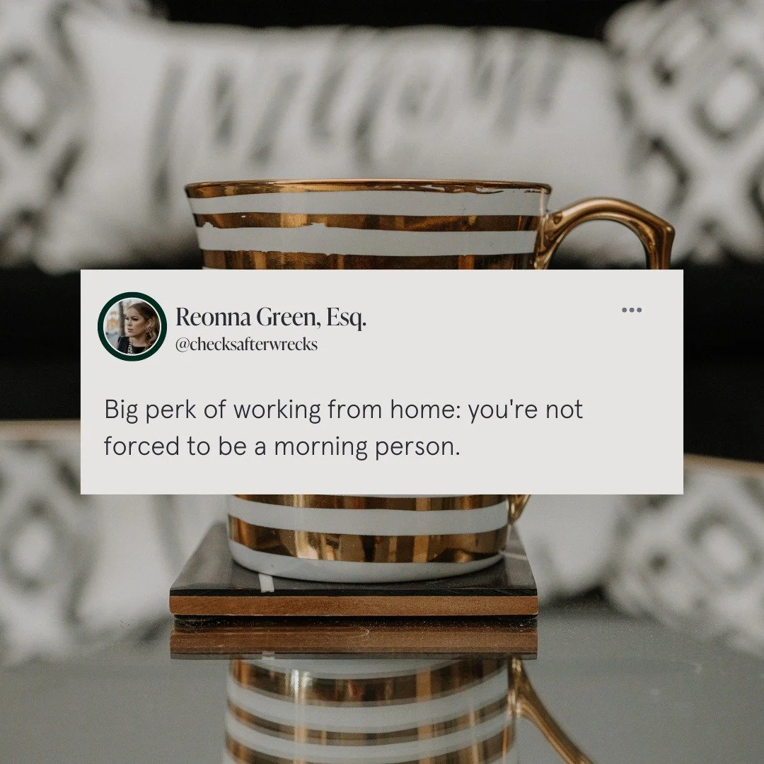 I don't know about you, but I'm more of a night owl ⬇️

By noon, I'll need a Diet Coke in my hand to survive the day 🥱

How about you: early bird or night owl?
&bull;
&bull;
#legalassistance #attorneysofinstagram #lawyersofinstagram #caraccidentatto