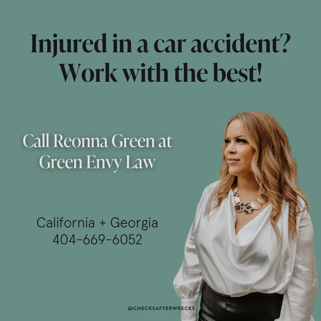 Injured at the scene? Get Green! 💵
📱Call Green Envy Law at 404.669.6052
&bull;
&bull;
#legalassistance #attorneysofinstagram #lawyersofinstagram #caraccidentattorney #caraccidentlawyer #personalinjury #personalinjurylawyer #accidentattorney #crasha
