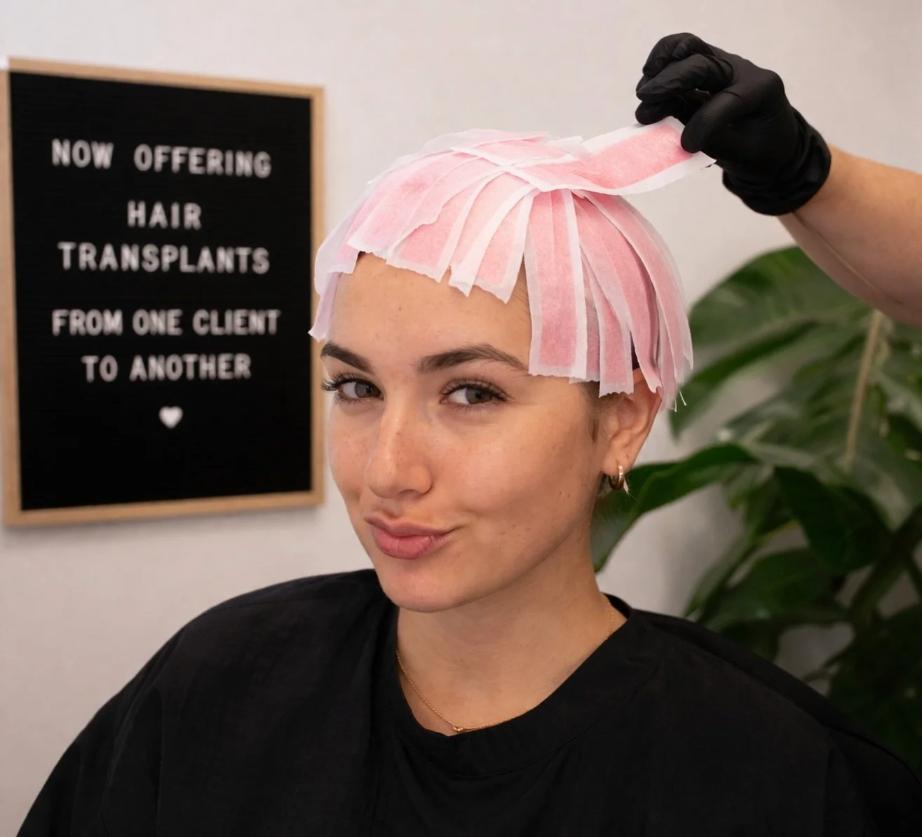 🚨 BREAKTHROUGH TECHNIQUE 🚨

We&rsquo;ve officially mastered the art of Hair Transfer Waxing 🐚

Here&rsquo;s how it works:
Step 1: Remove unwanted hair from Client A 
Step 2: Secure it safely onto our premium wax strips 
Step 3: Reapply directly on