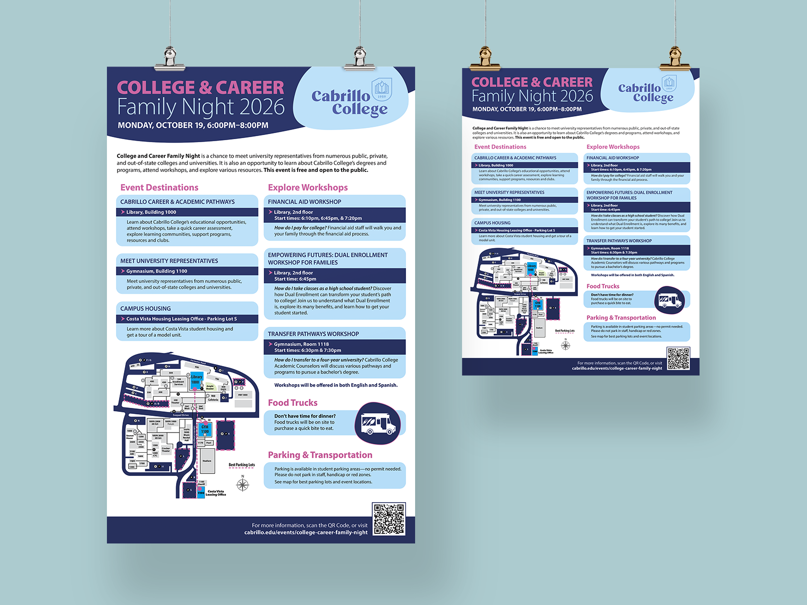 Multimedia campaign print poster design in English