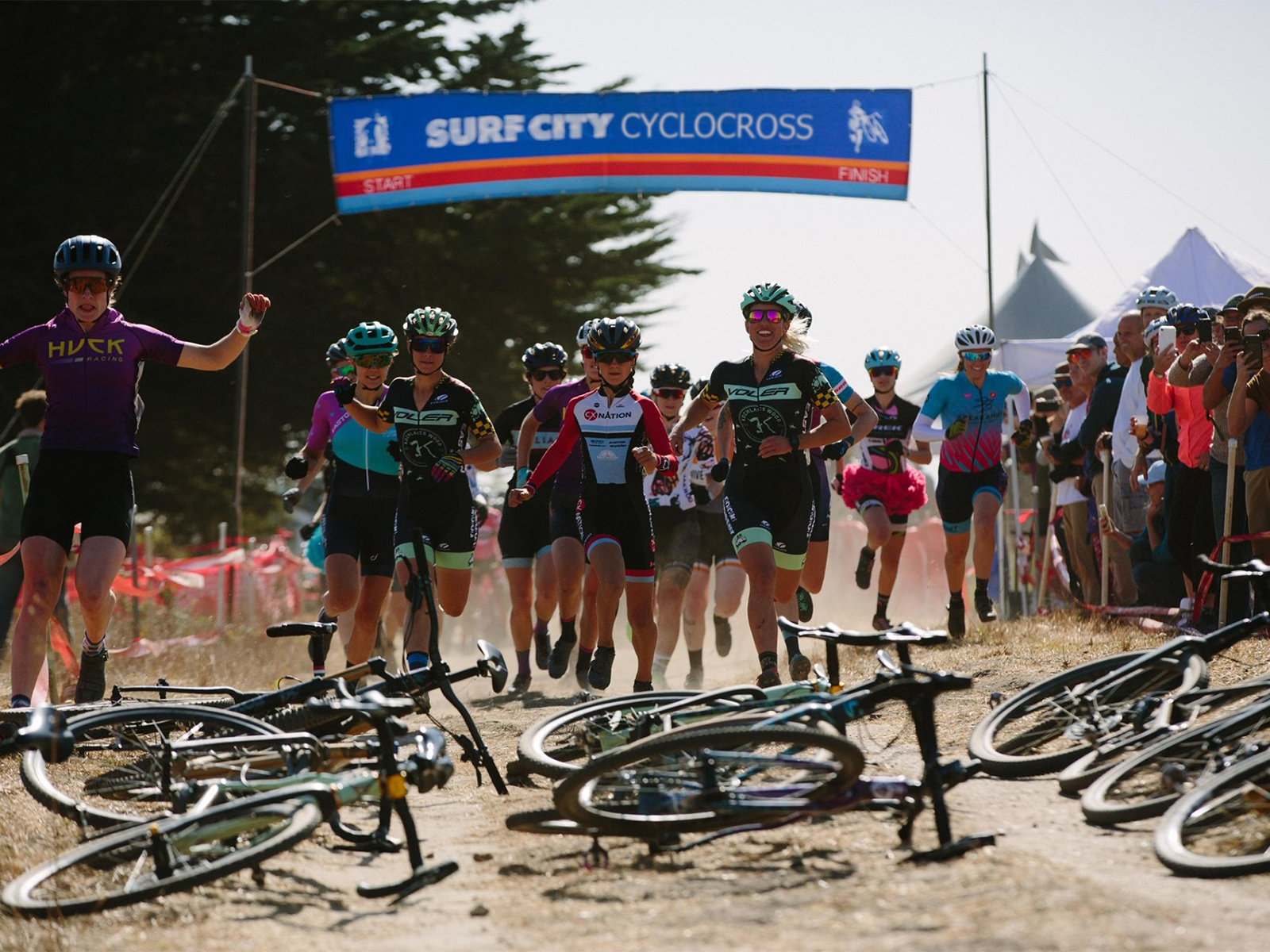 Surf City race course banner