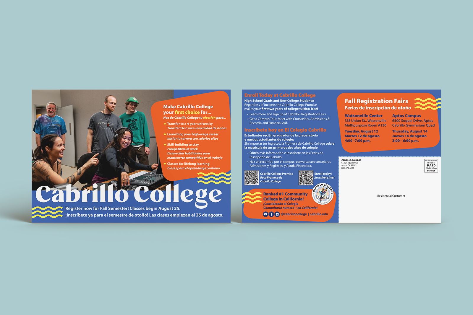 Award-winning direct mail postcard design