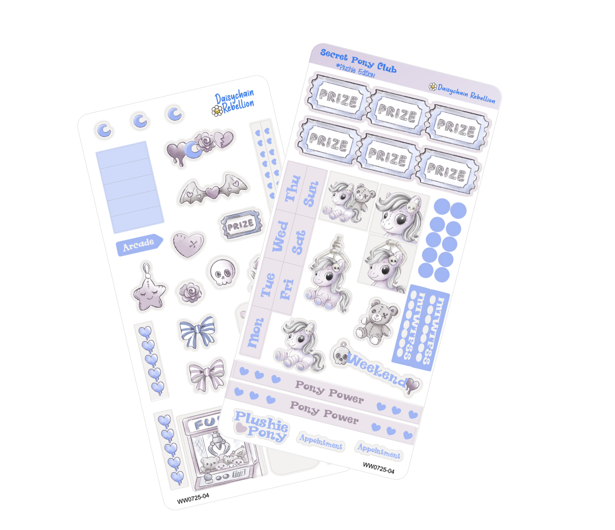 Plushie Ponies WEEKS Weekly Sticker Kit