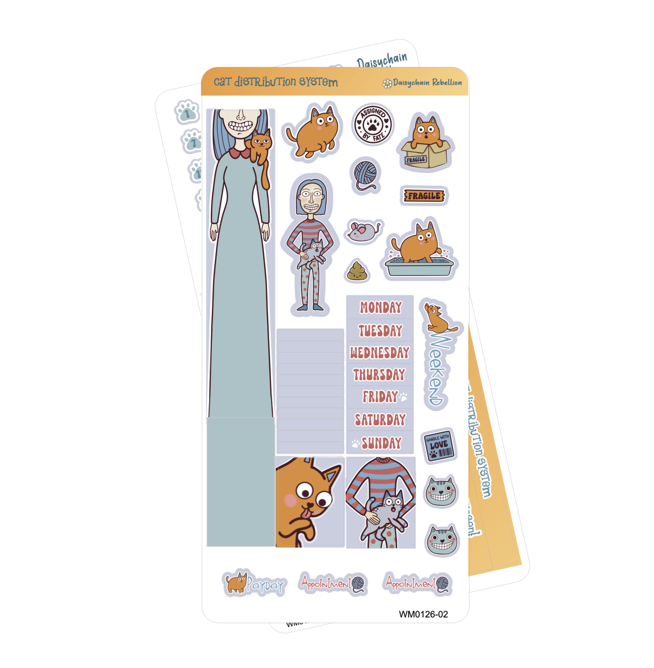 Cat Distribution System WEEKS Monthly Sticker Kit