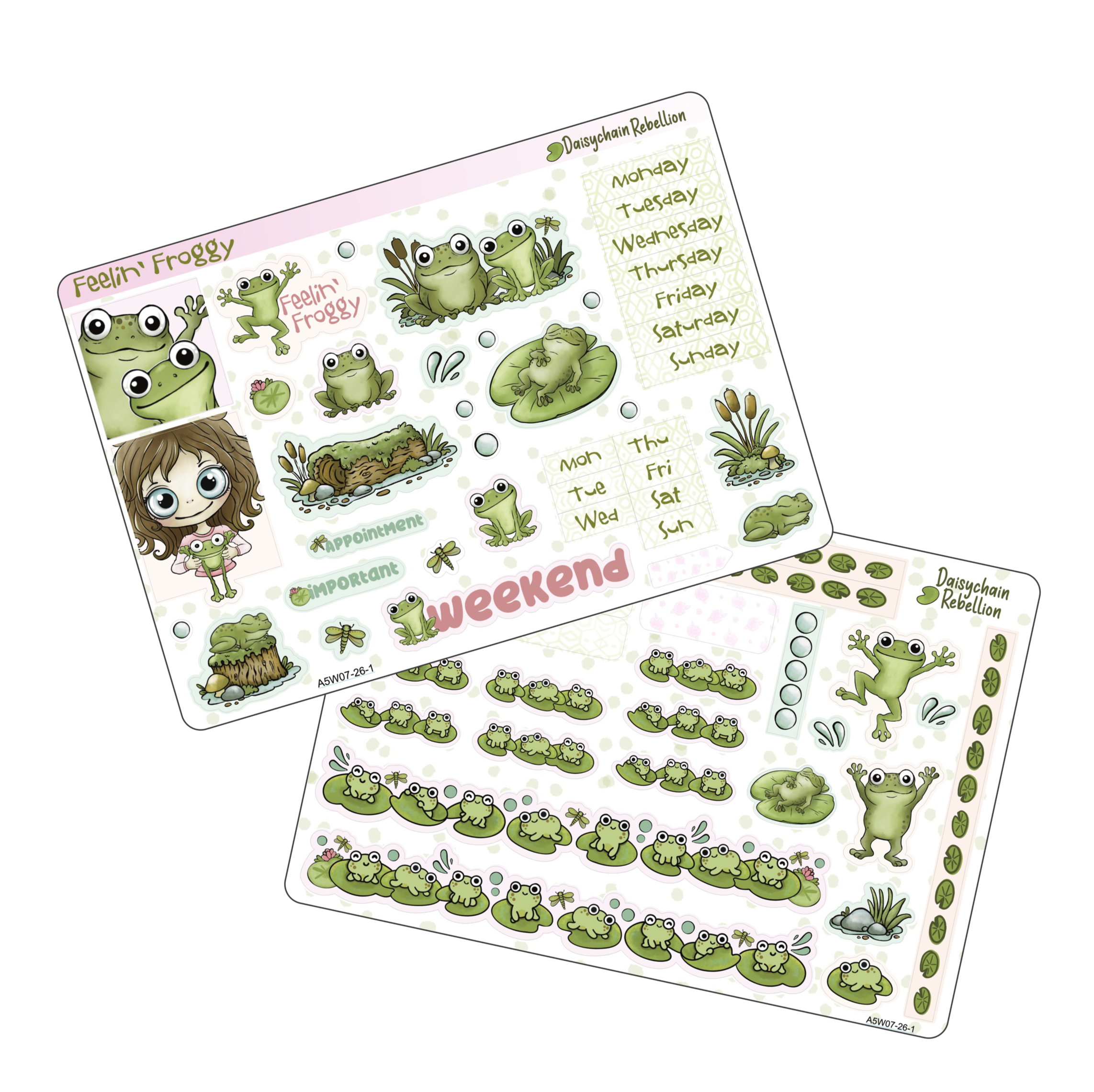 Feelin' Froggy A5 Weekly